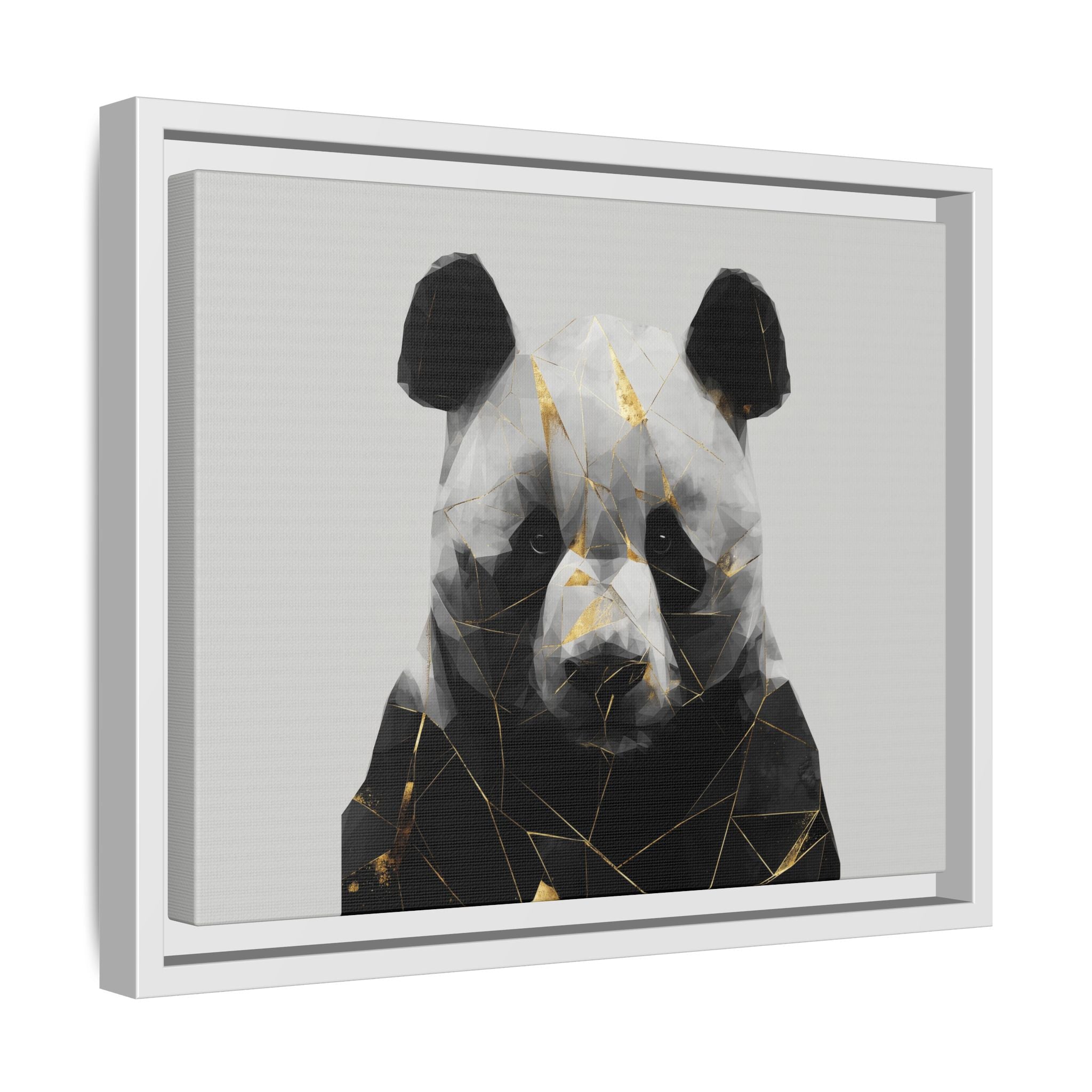 Fractured Panda: Geometric Wildlife Art, Low-Poly Contemporary Portrait   |  Personalized & Custom Orders Available