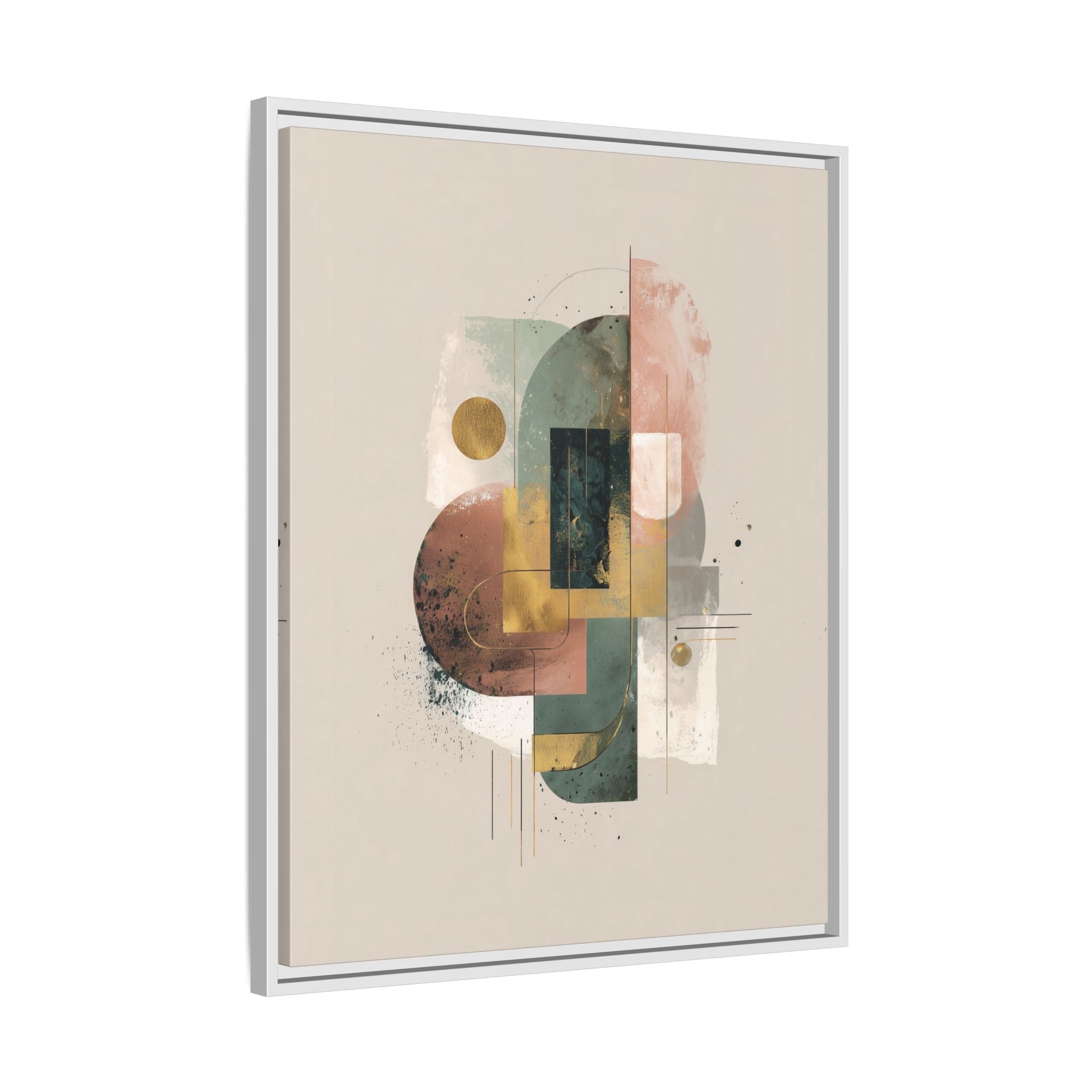 Organic Geometries: Fragmented Forms, Digital Abstract Composition, Layered Minimalist Art   |   Custom Orders Accepted