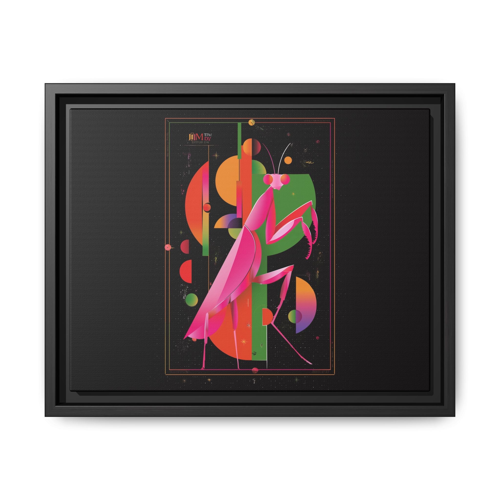Celestial Mantis: Cubist Geometry, Cosmic Insect Portrait   |    Custom Orders Available