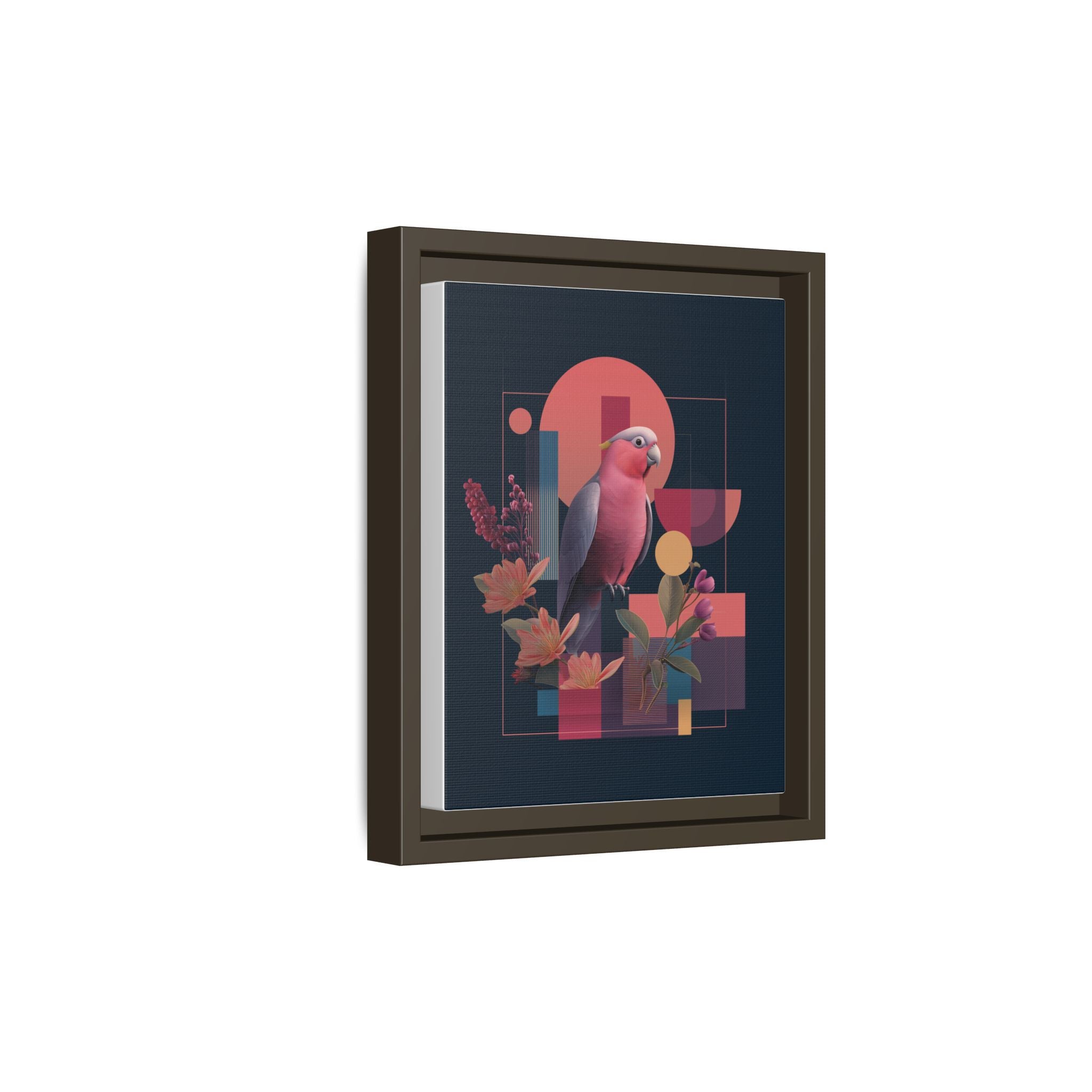 Geometric Rose Galah: Digital Art Deco, Retro-Futuristic Parrot Composition   |    Custom Orders Available