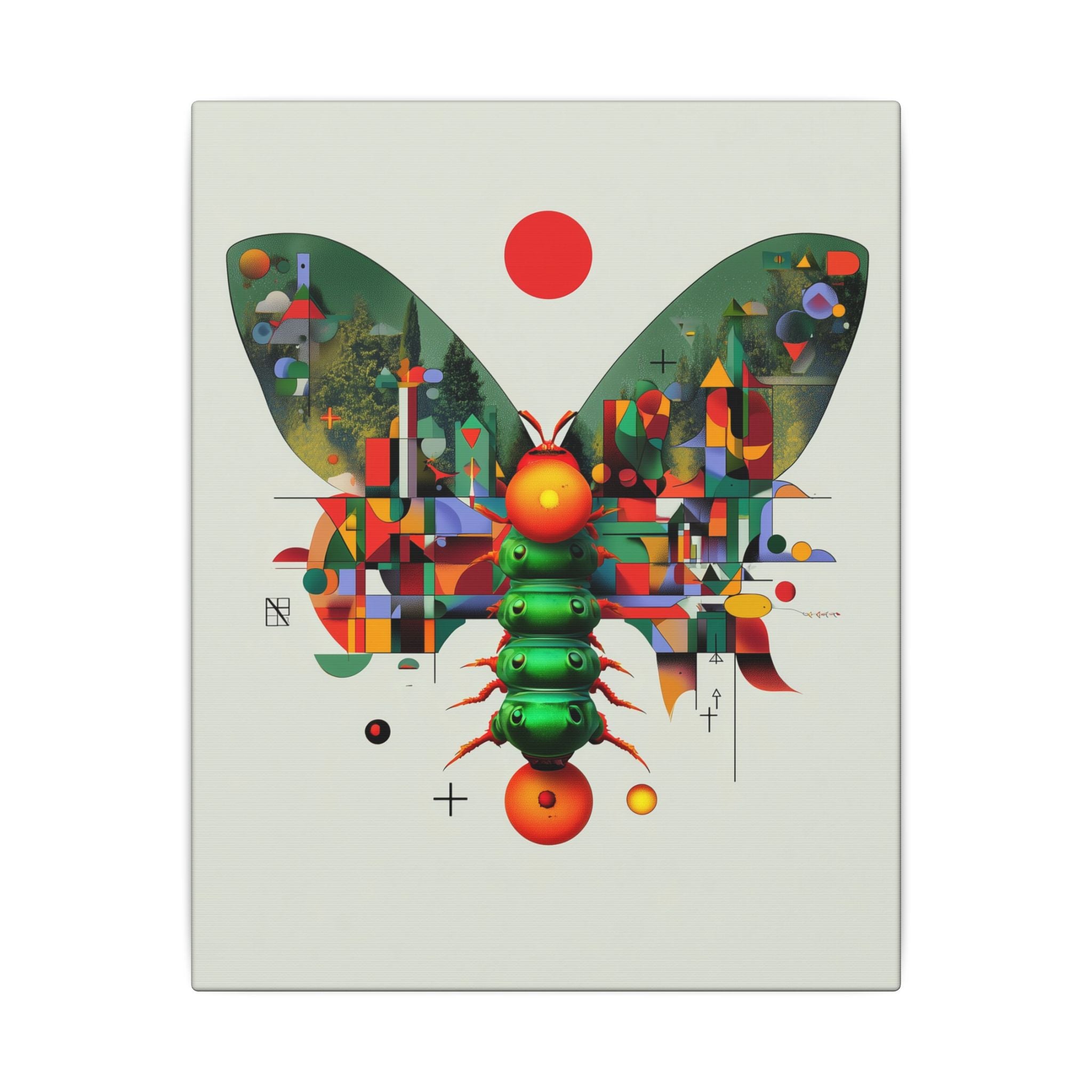 Metamorphic Geometry: Digital Cubist Butterfly, Algorithmic Nature Composition   |    Custom Orders Available