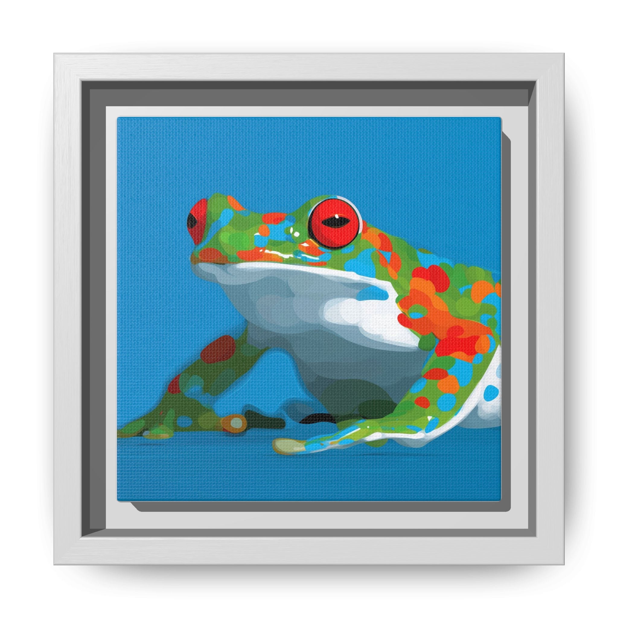 Mosaic Frog: Geometric Wildlife Art, Colorful Amphibian Print   |    Custom Orders Available