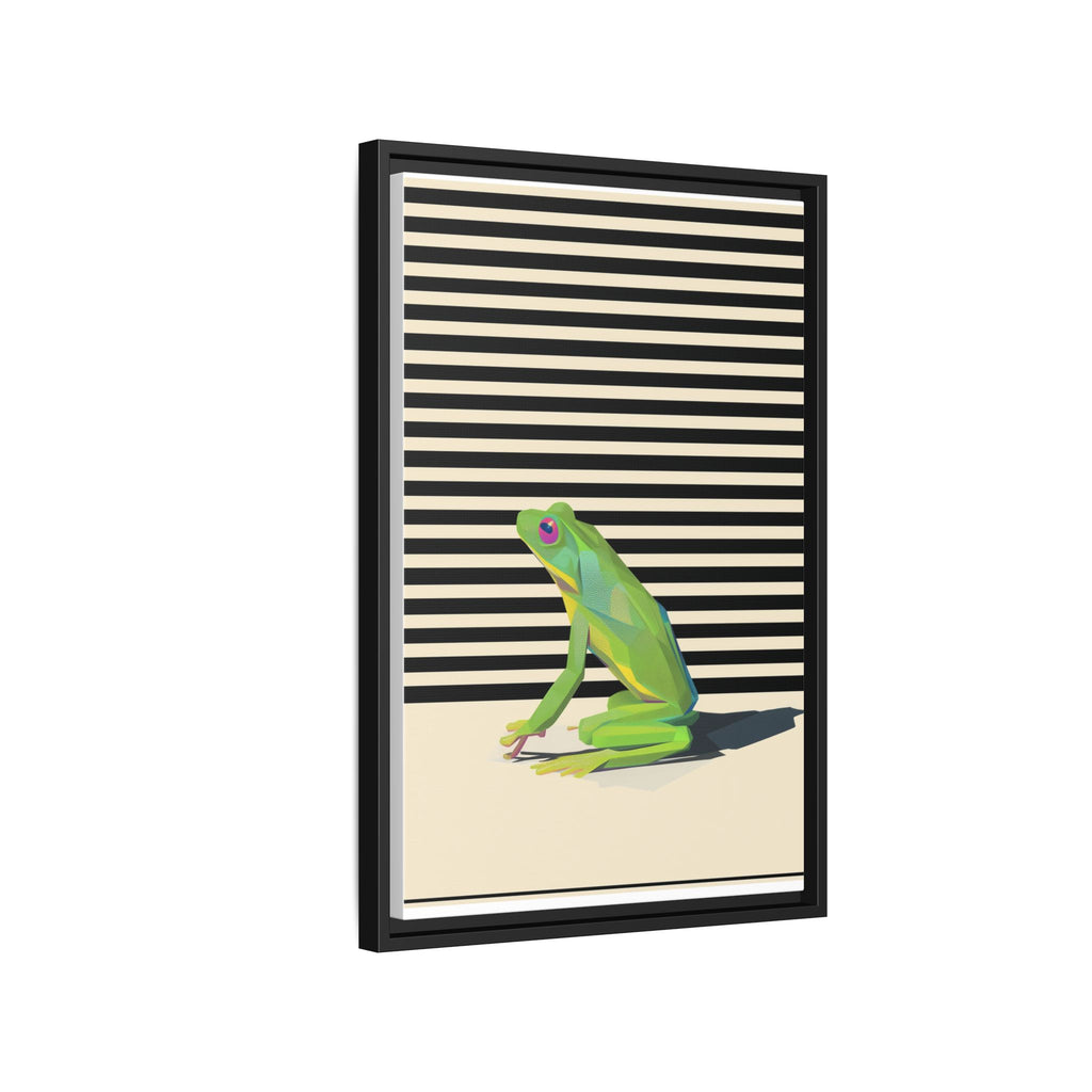 Geometric Frog Persona: Modern Wildlife Illustration, Vibrant Graphic Design   |  Personalized & Custom Orders Available