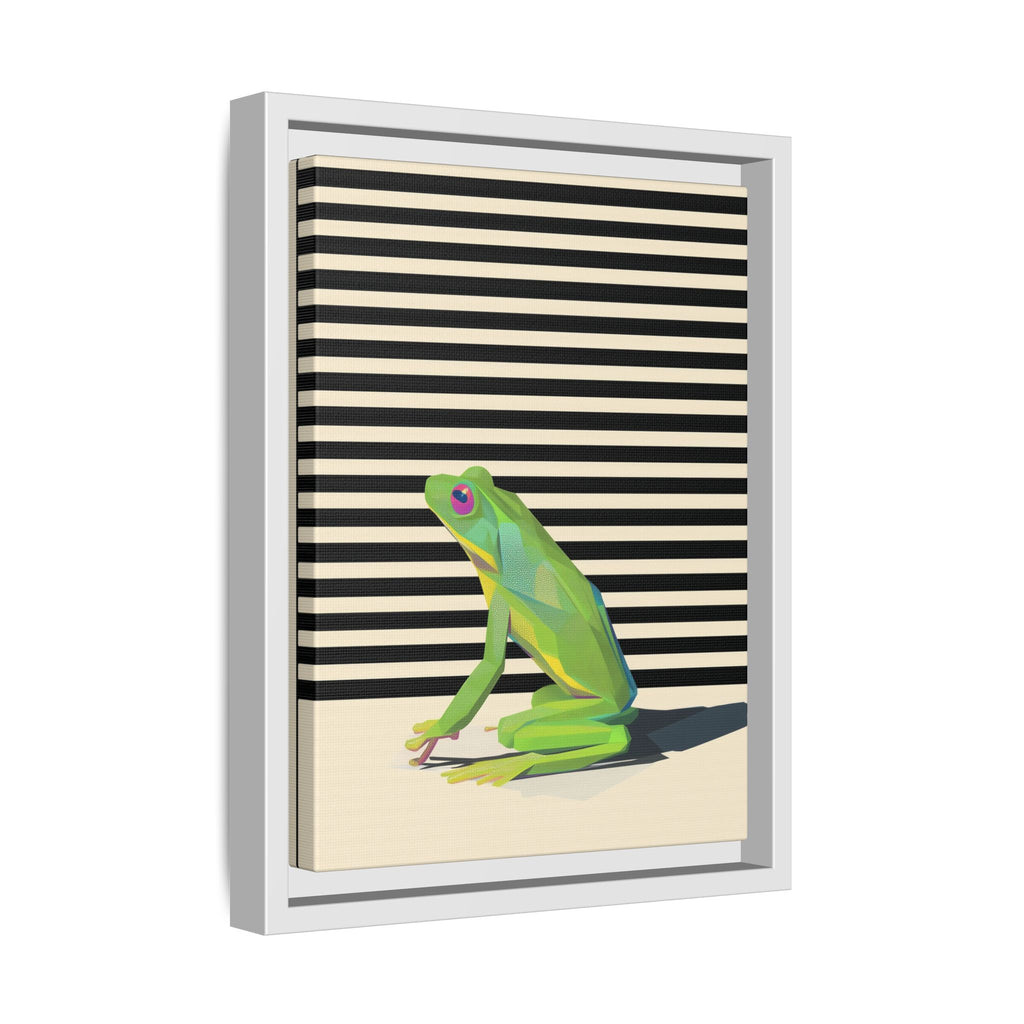Geometric Frog Persona: Modern Wildlife Illustration, Vibrant Graphic Design   |  Personalized & Custom Orders Available