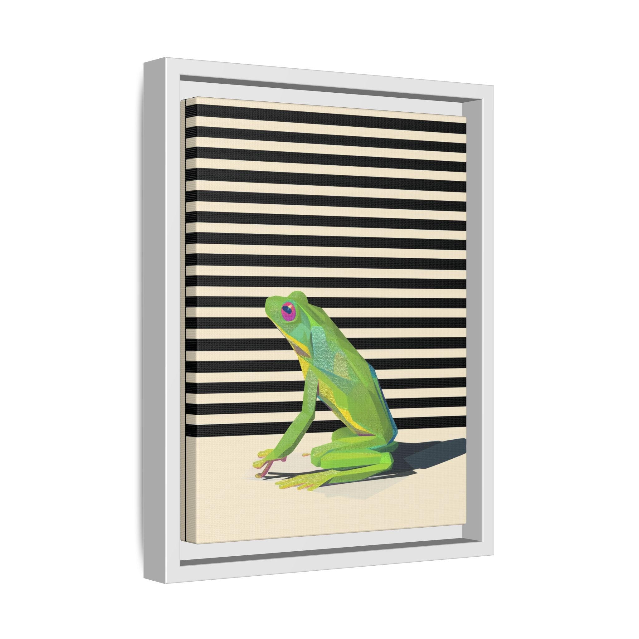 Geometric Frog Persona: Modern Wildlife Illustration, Vibrant Graphic Design   |  Personalized & Custom Orders Available