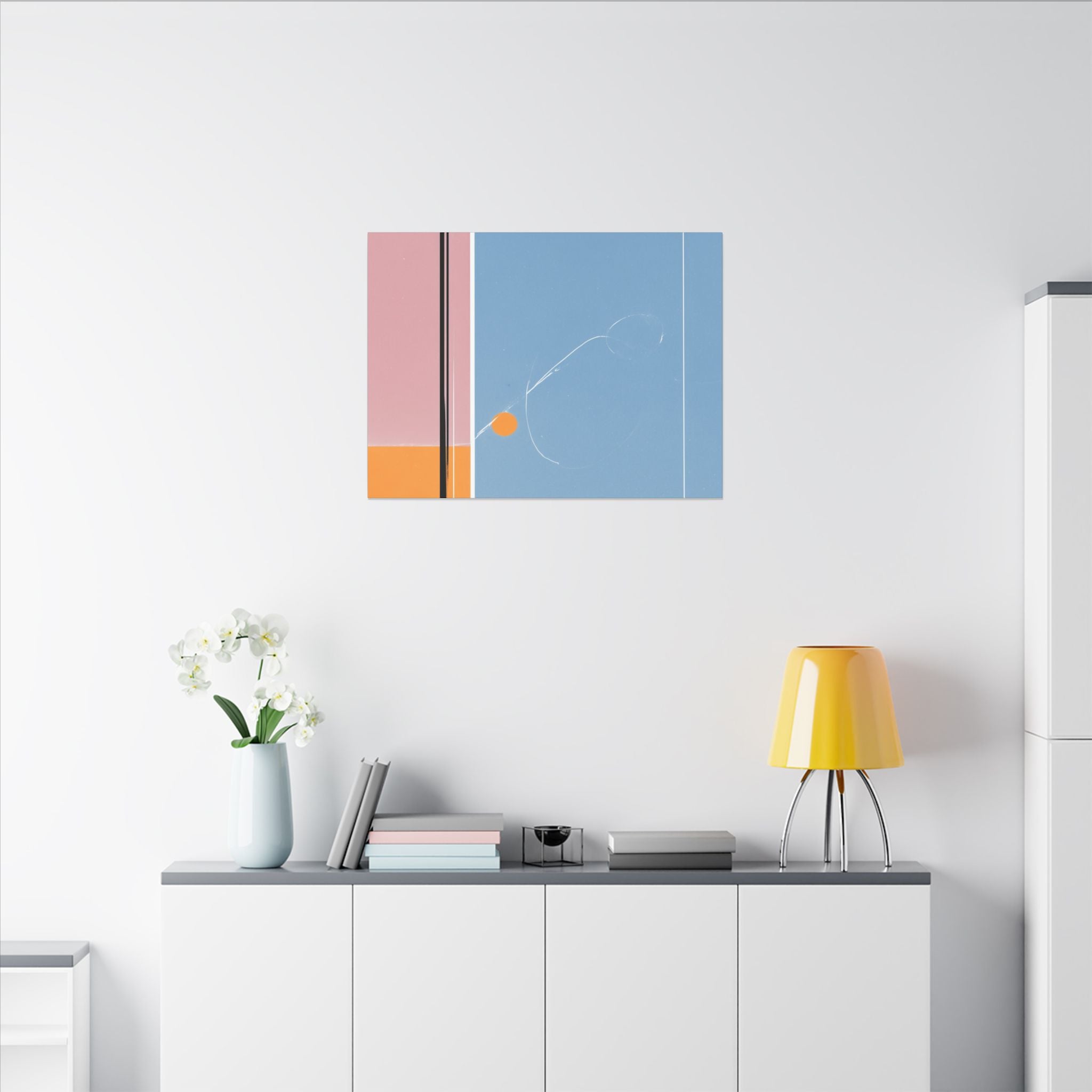 Geometric Harmony: Abstract Minimalist Composition, Modernist Color Fields, Constructivist Design Principles   |   Custom Orders Accepted