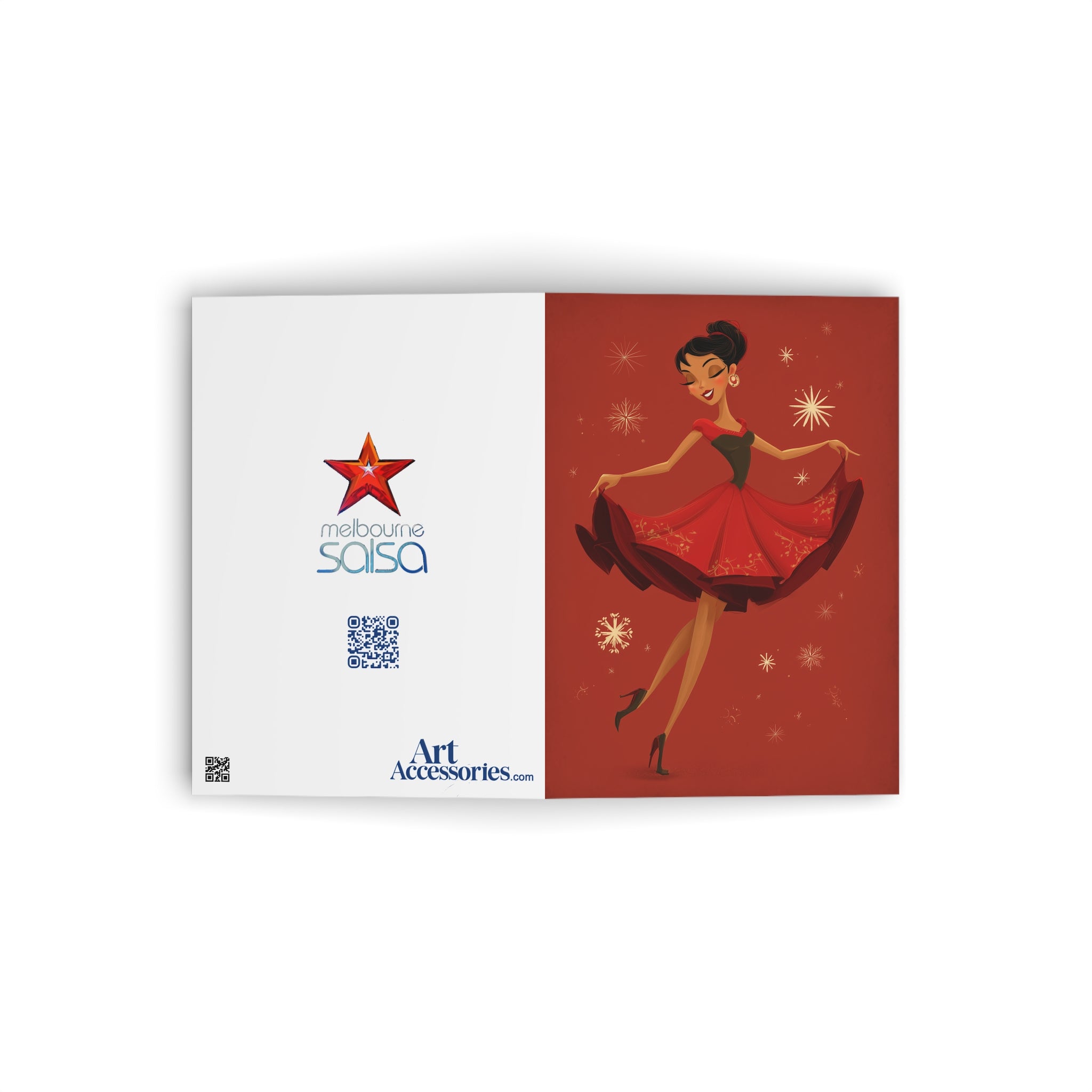 Copy of Christmas Salsa Dancing Greeting Card
