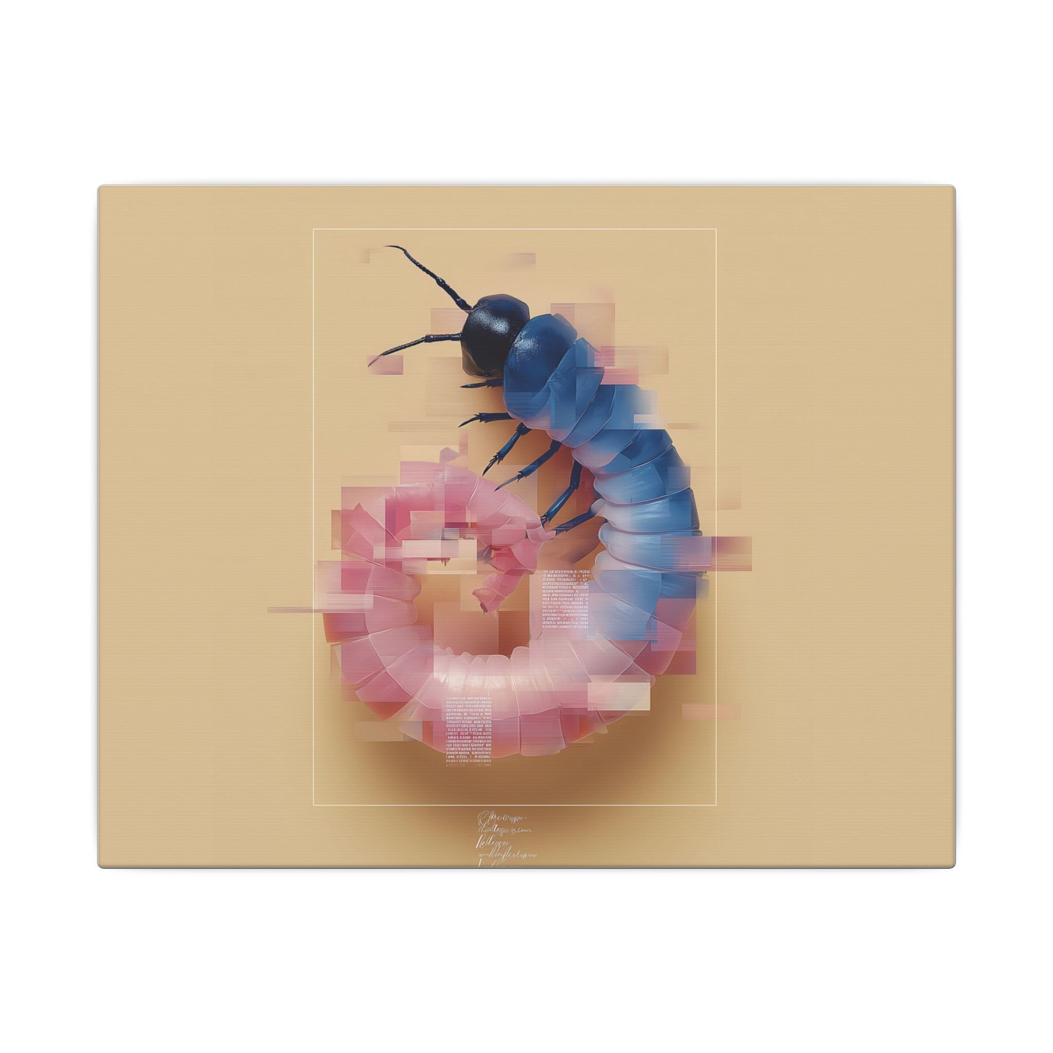 Pixelated Metamorphosis: Digital Deconstruction, Geometric Beetle Study   |    Custom Orders Available