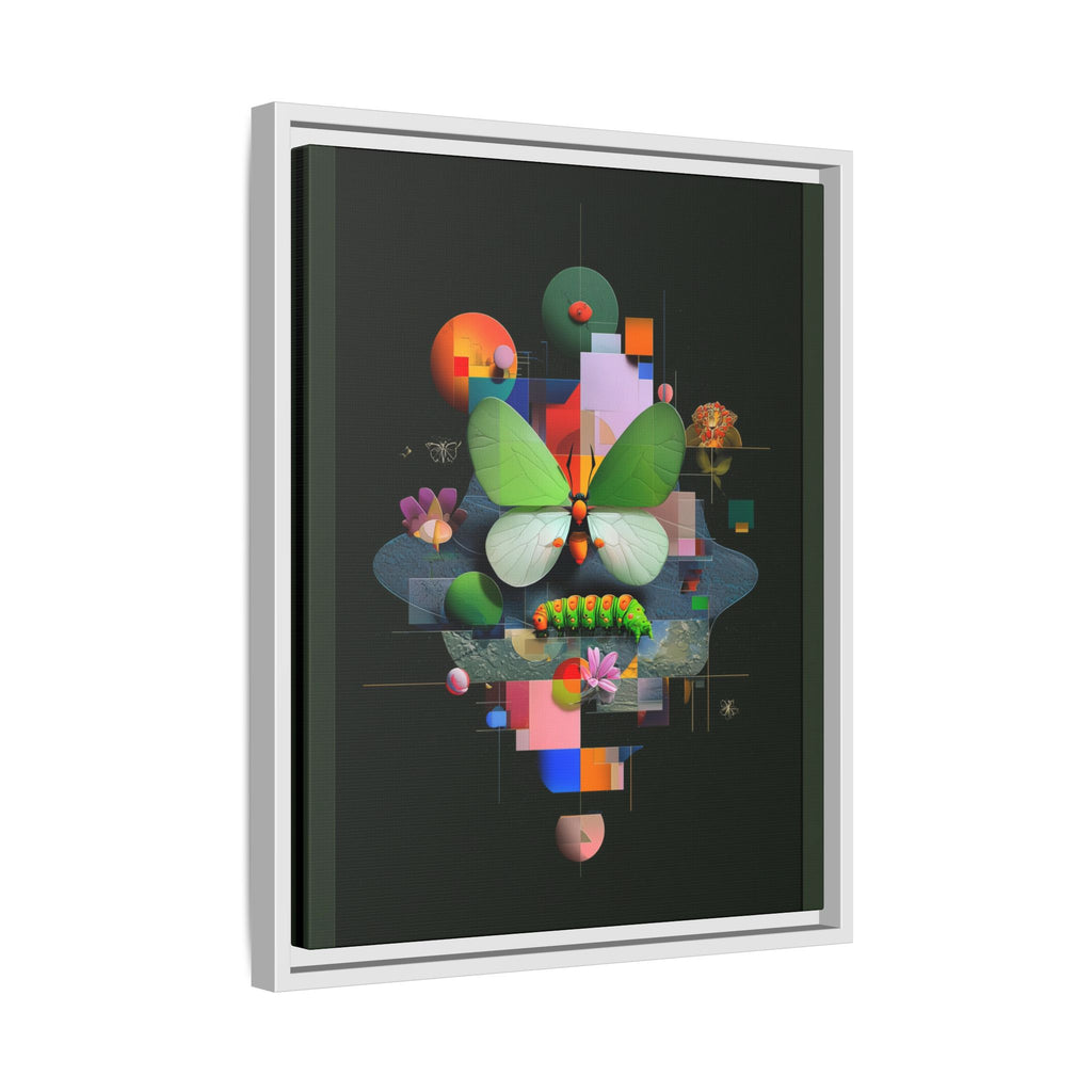 Metamorphosis Geometry Framed Print : Digital Nature Synthesis, Butterfly Abstraction   |  Personalized & Custom Orders Available