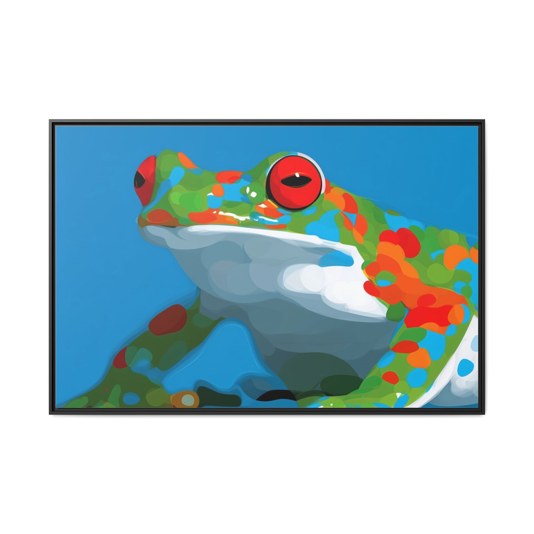 Mosaic Frog: Geometric Wildlife Art, Colorful Amphibian Print   |    Custom Orders Available