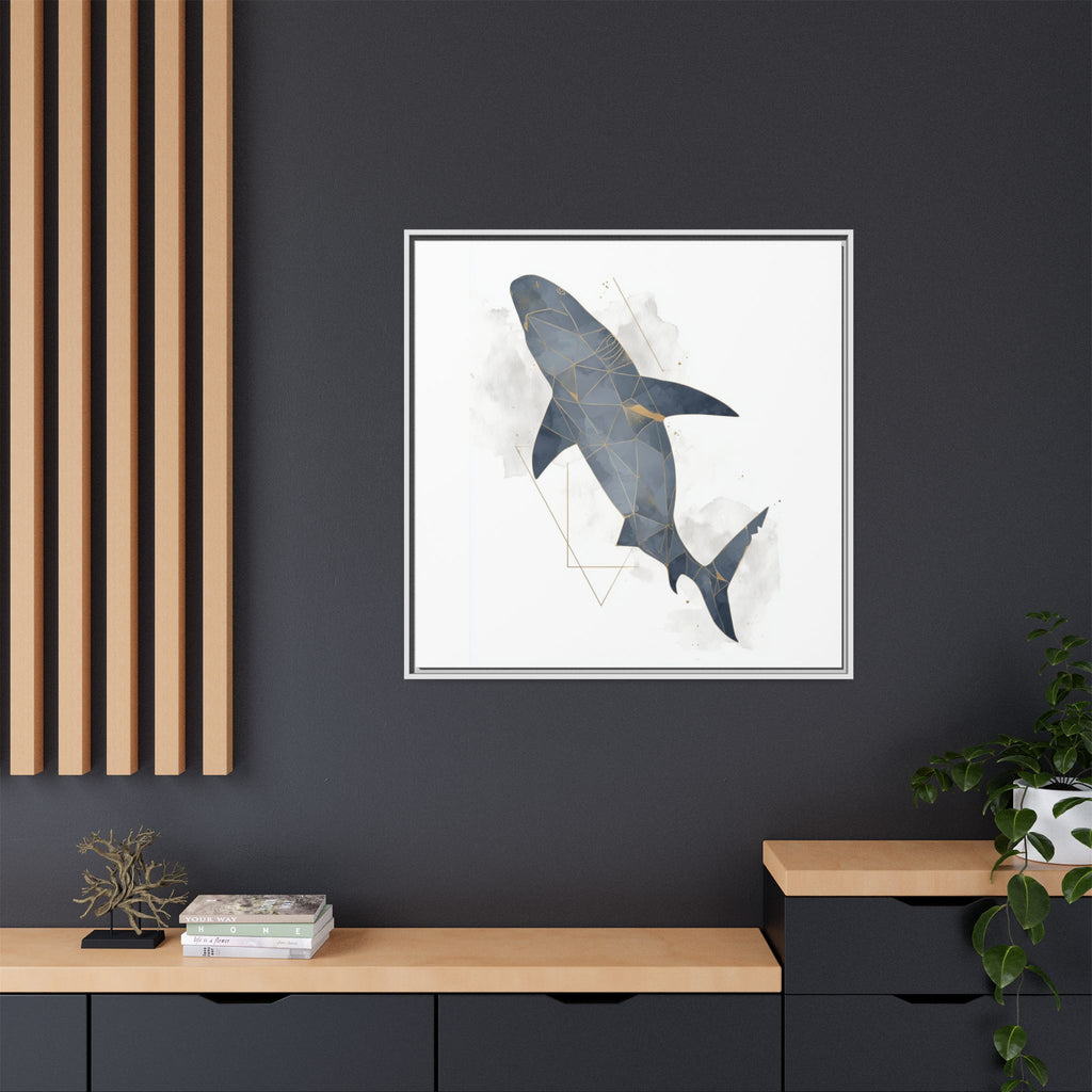 Aquatic Geometry: Shark Polygon Abstraction, Oceanic Digital Art   |  Personalized & Custom Orders Available