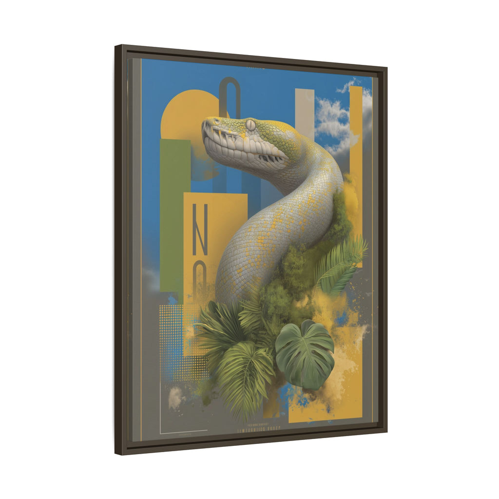 Serpent's Geometry: Tropical Anaconda Graphic Design, Modern Wildlife Illustration   |  Personalized & Custom Orders Available