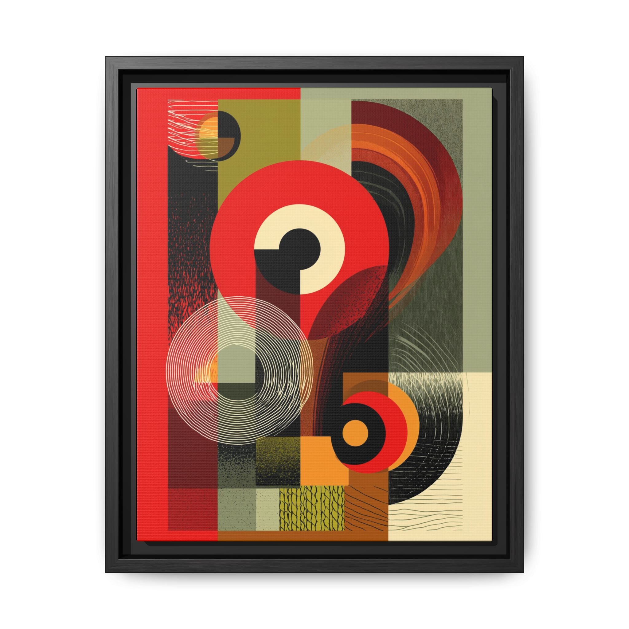 Chromatic Geometrics: Abstract Constructivist Composition, Modernist Color Blocking, Layered Circular Forms   |   Custom Orders Accepted