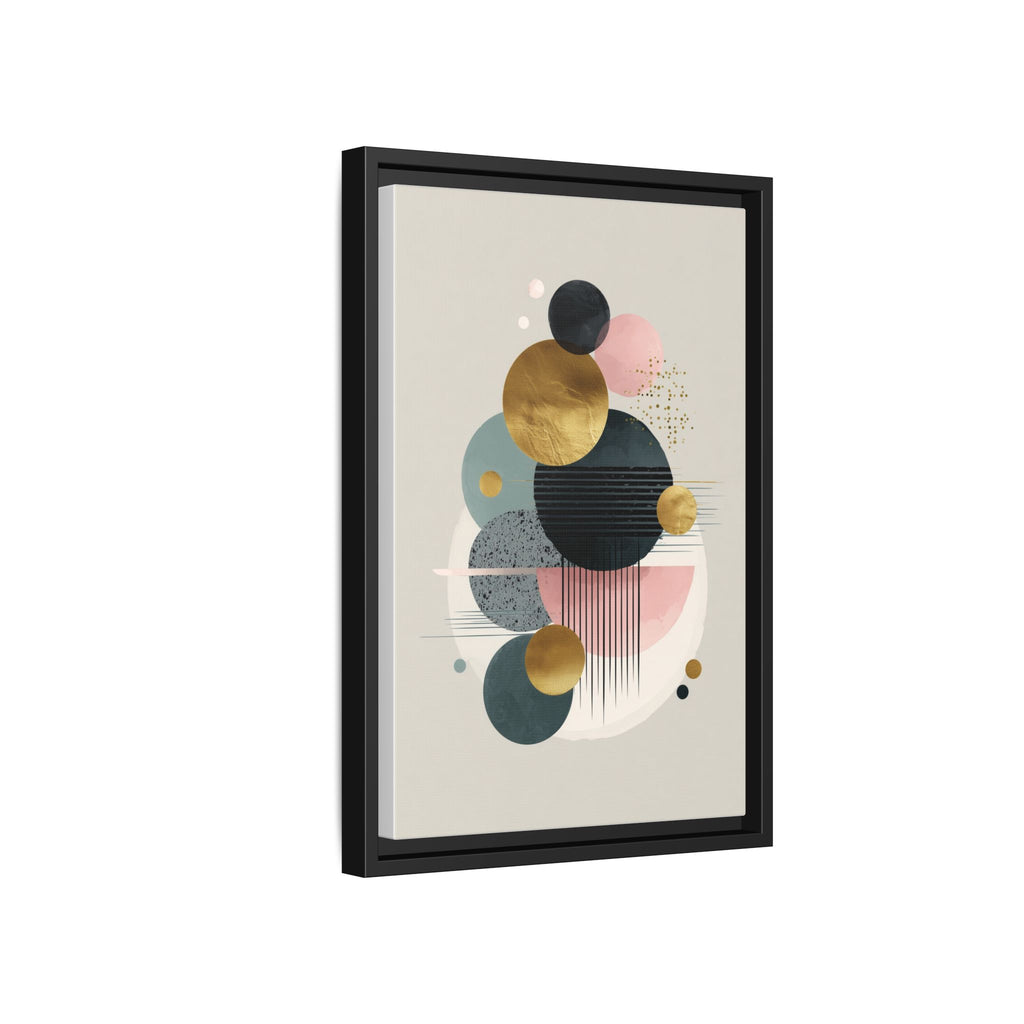Geometric Harmony: Intersecting Circles, Mid-Century Modern Design, Abstract Metallic Composition   |   Custom Orders Accepted