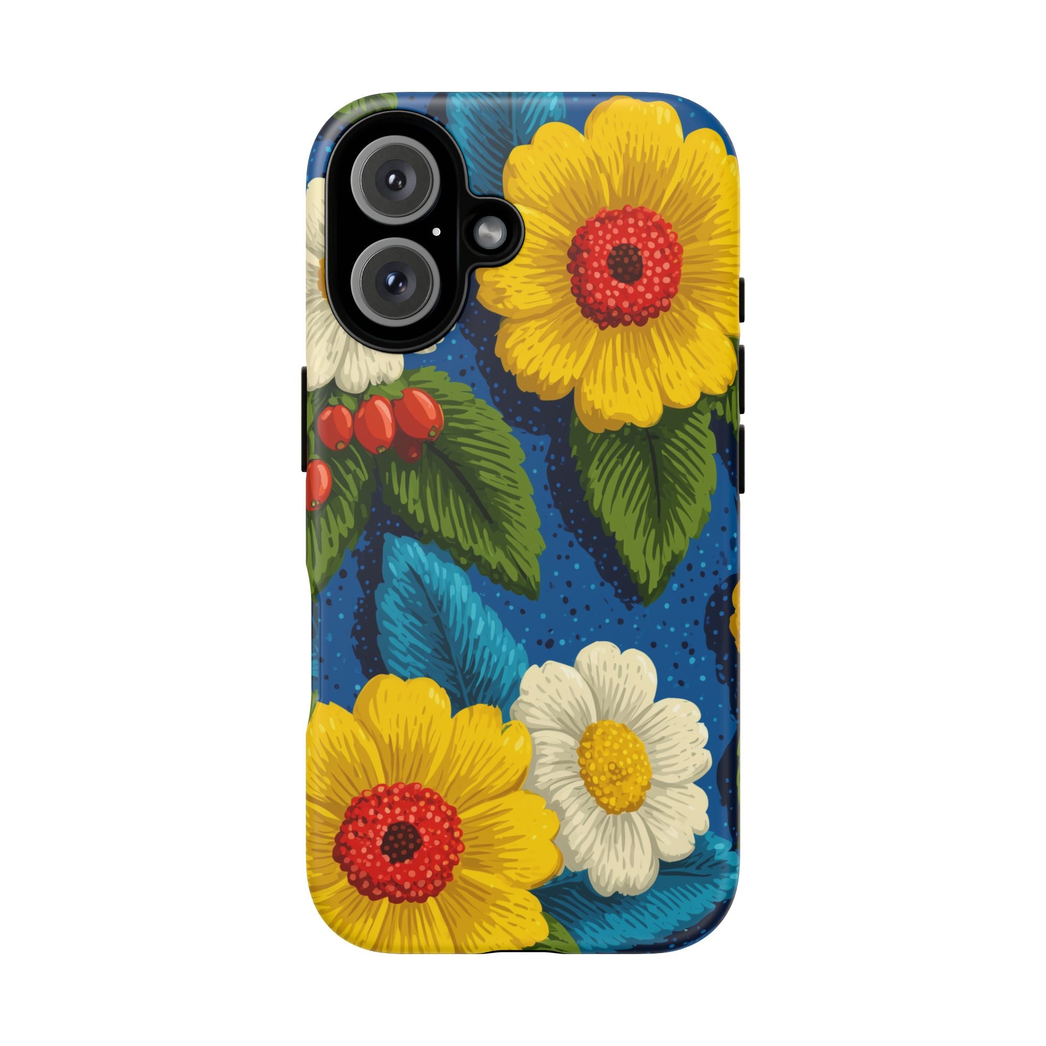 Summer Tough Cases: Floral Fine Art Phone Case, Fun Beach Vibe Phone Accessory, Summer Travel Gift, Colorful Phone Cover, Casual Style Tech