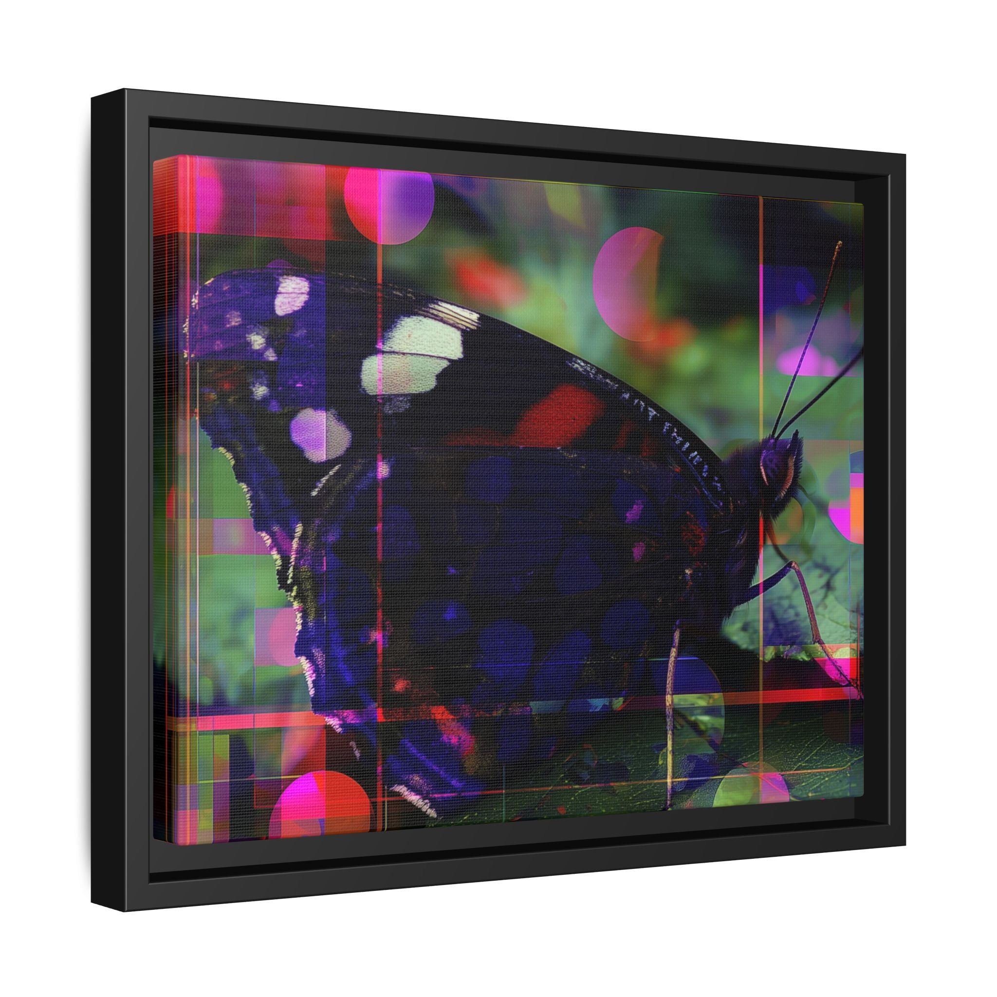 Metamorphic Glitch: Digital Nature Remix, Butterfly Geometric Distortion   |    Custom Orders Available