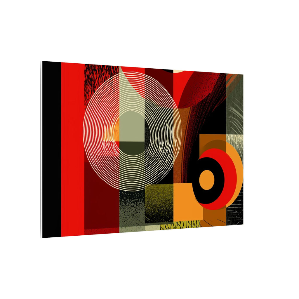 Geometric Convergence: Mid-Century Modern Abstract, Constructivist Design Principles, Bold Chromatic Composition   |   Custom Orders