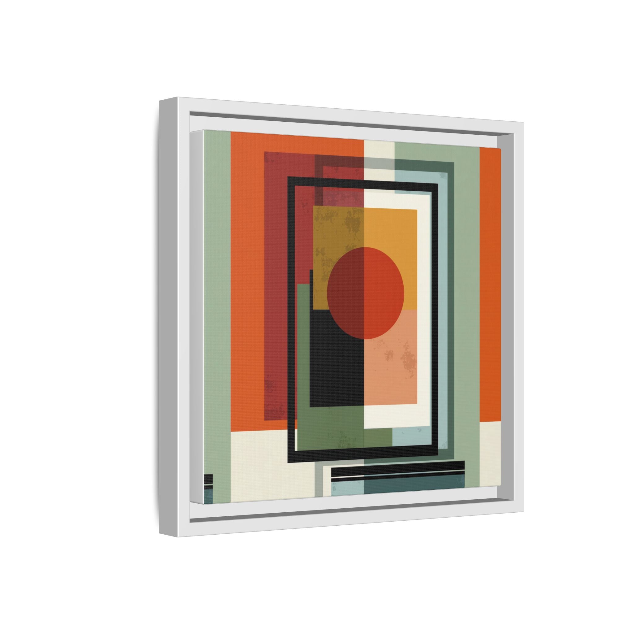 Geometric Harmonies: Mid-Century Modern Composition, Constructivist Inspiration, Abstract Rectangular Interplay   |   Custom Orders Accepted