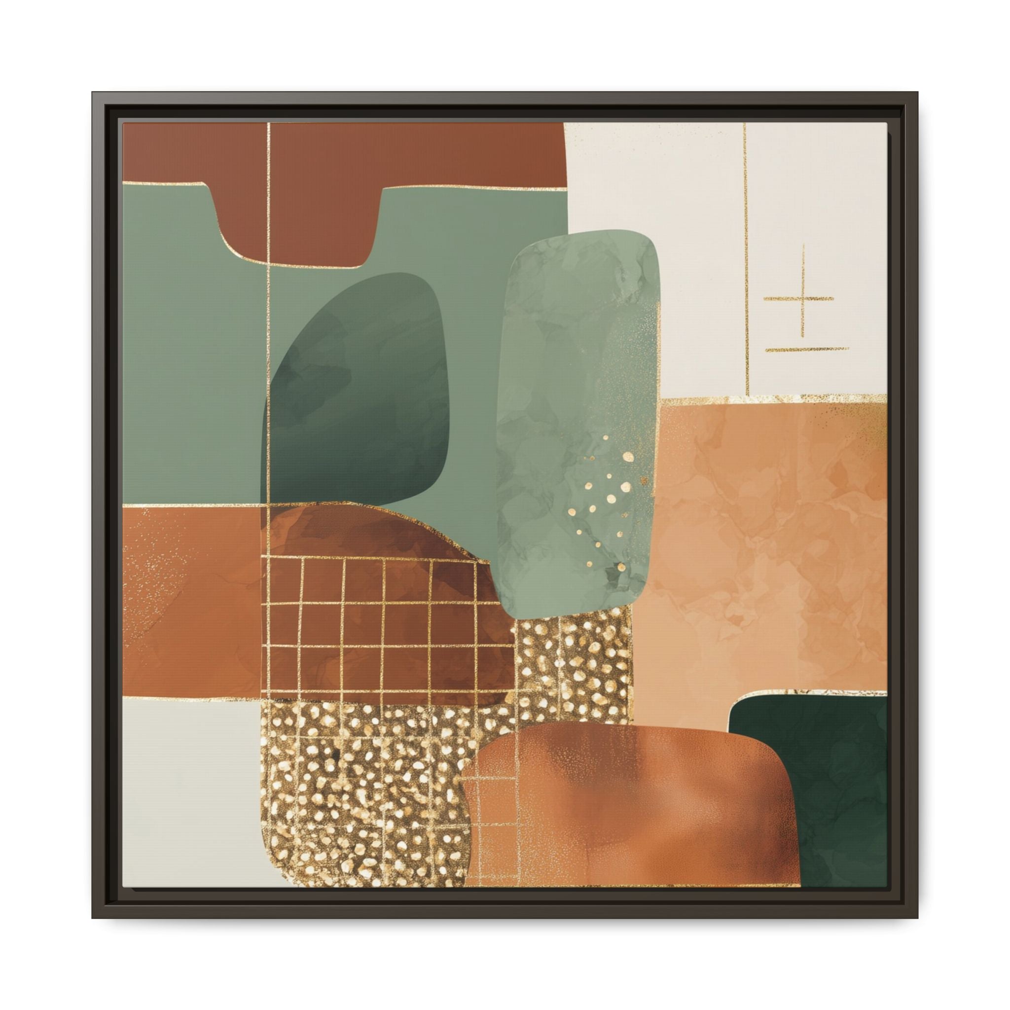 Geometric Harmony: Abstract Minimalist Art, Mid-Century Modern Design, Organic Shapes Composition   |   Custom Orders Accepted