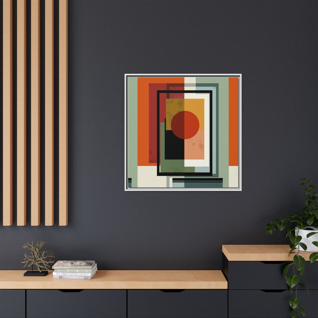 Geometric Harmonies: Mid-Century Modern Composition, Constructivist Inspiration, Abstract Rectangular Interplay   |   Custom Orders Accepted