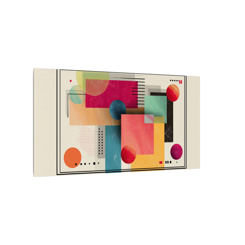 Geometric Dynamism: Bauhaus Abstraction, Translucent Shapes, Modernist Composition   |   Custom Orders Accepted