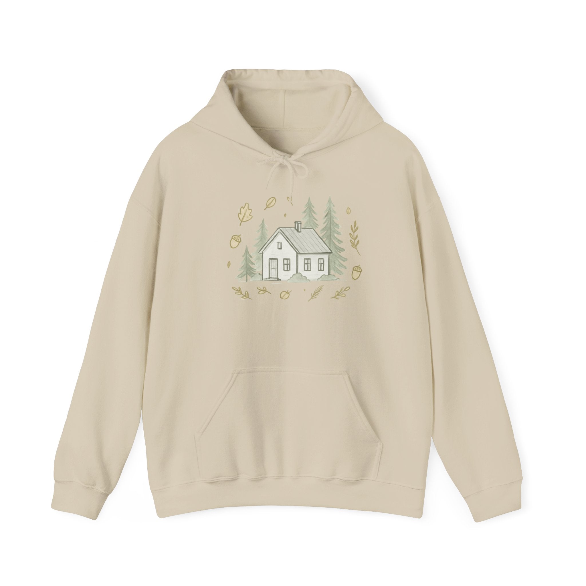 Autumn Vibes Cabin Hoodie — Cozy Fall Cabin Sweatshirt