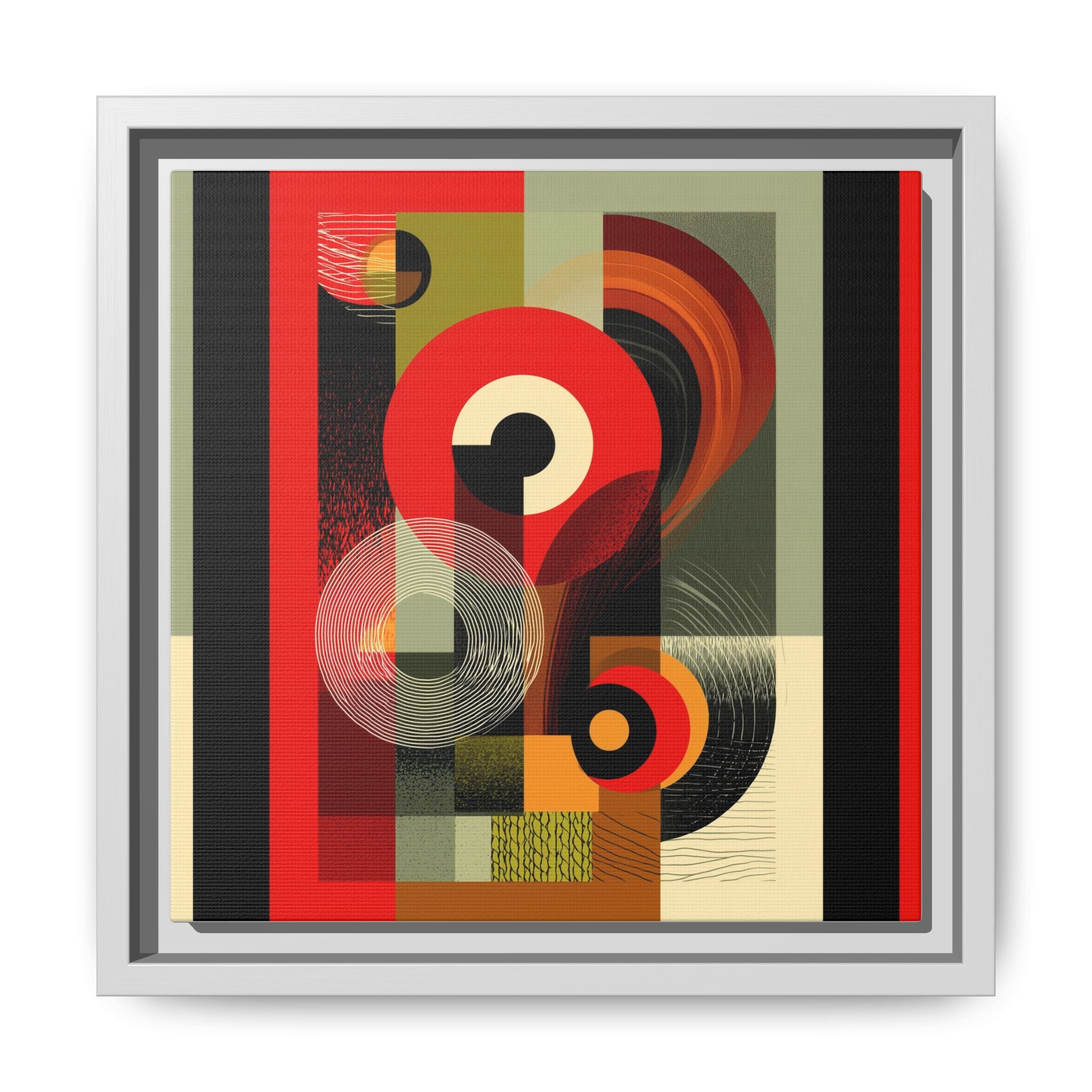 Chromatic Geometrics: Abstract Constructivist Composition, Modernist Color Blocking, Layered Circular Forms   |   Custom Orders Accepted