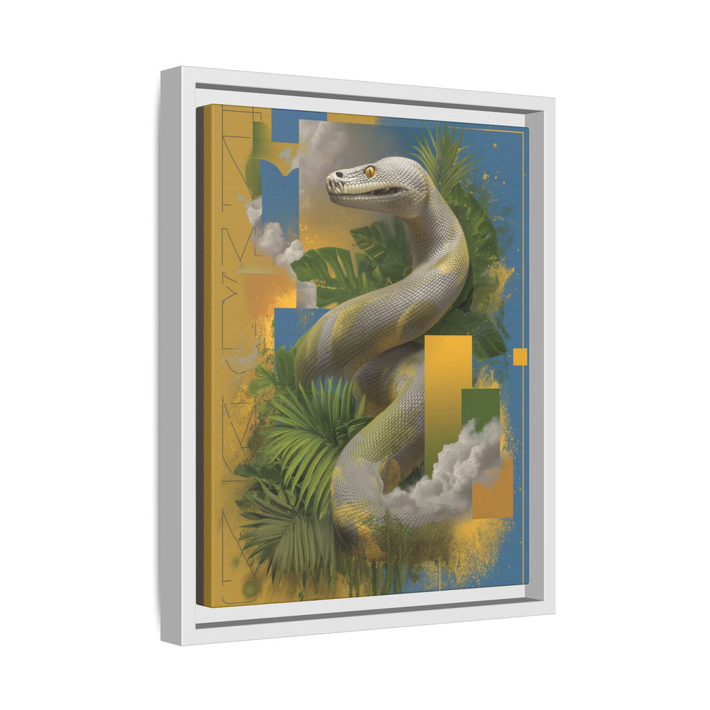 Serpent of Surreal Geometries: Tropical Hyperrealism, Digital Snake Illustration   |    Custom Orders Available
