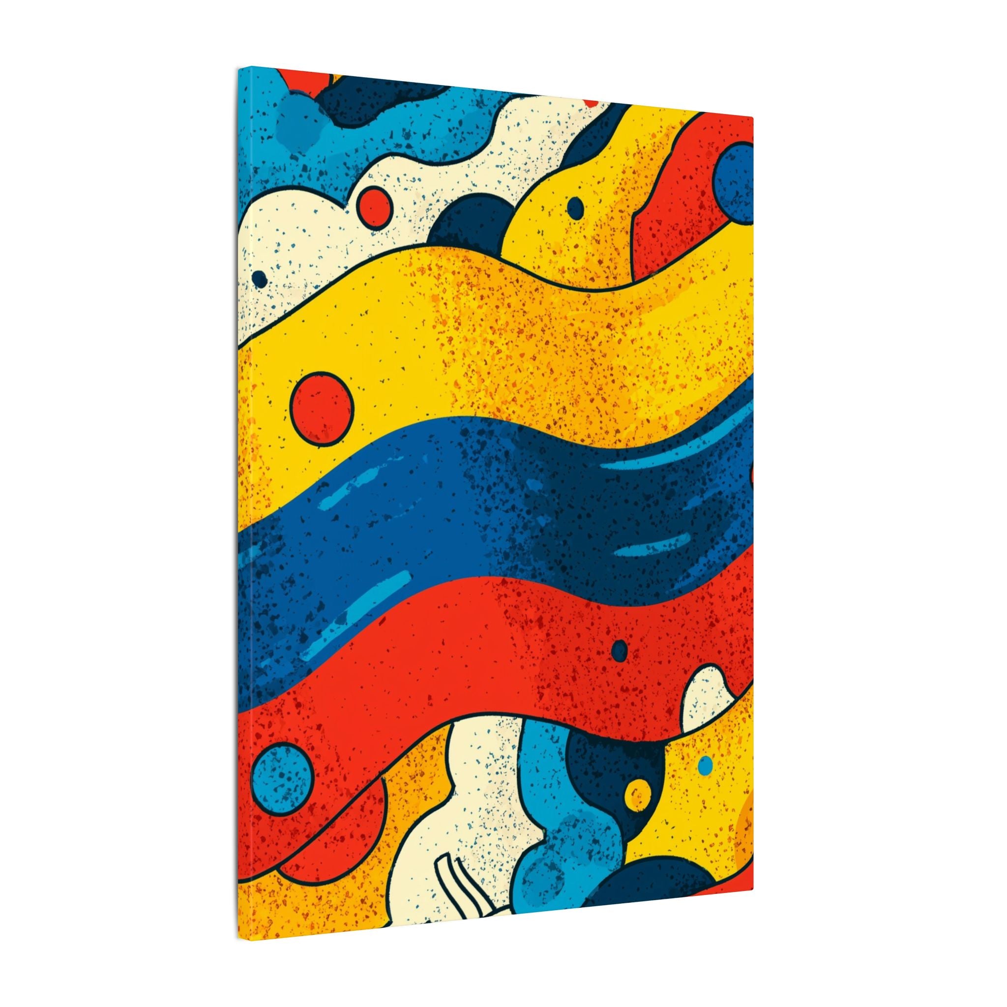 Fluid Dynamics: Retro Abstract Shapes, Mid-Century Modern Motion, Geometric Color Waves   |   Custom Orders Accepted