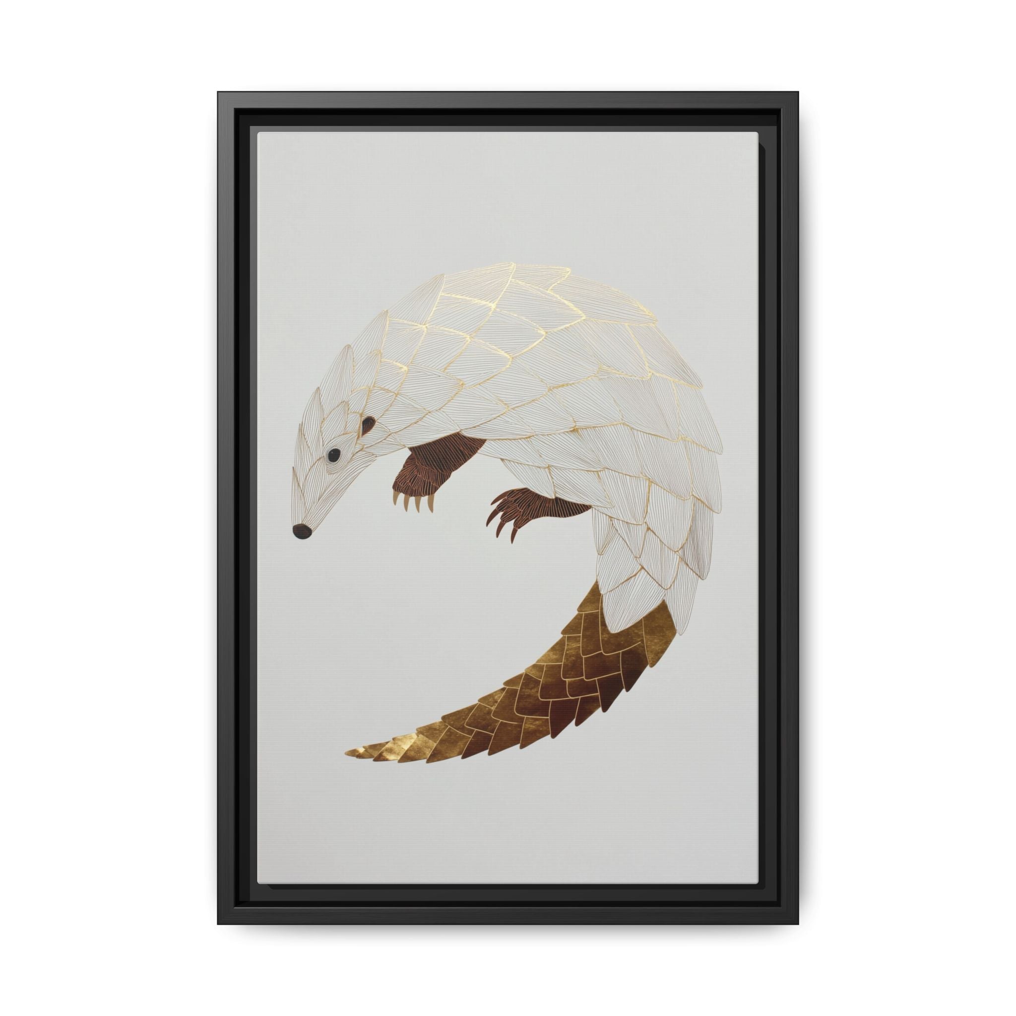 Geometric Hedgehog: Minimalist Wildlife Illustration, Layered Metallic Geometric Art   |    Custom Orders Available