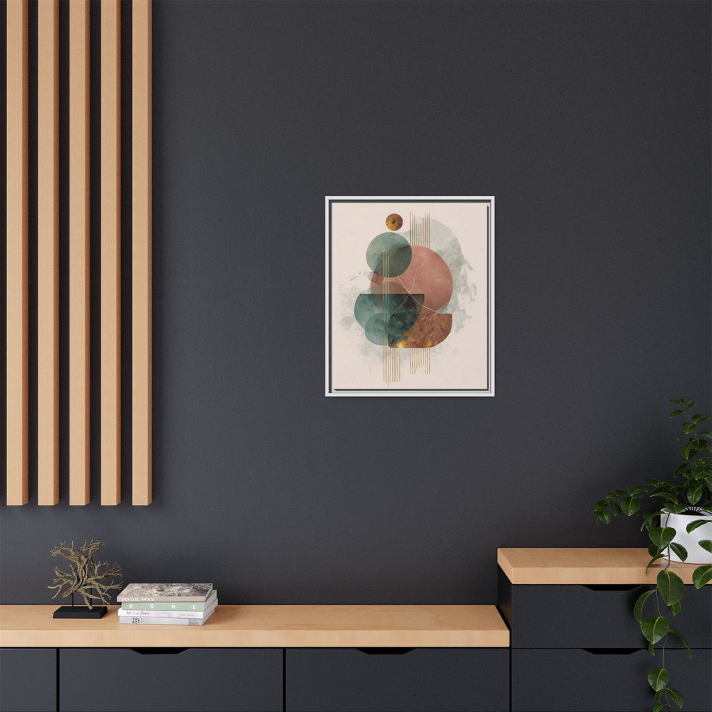 Translucent Geometries: Abstract Circles, Mid-Century Minimalism, Watercolor Layers   |   Custom Orders Accepted