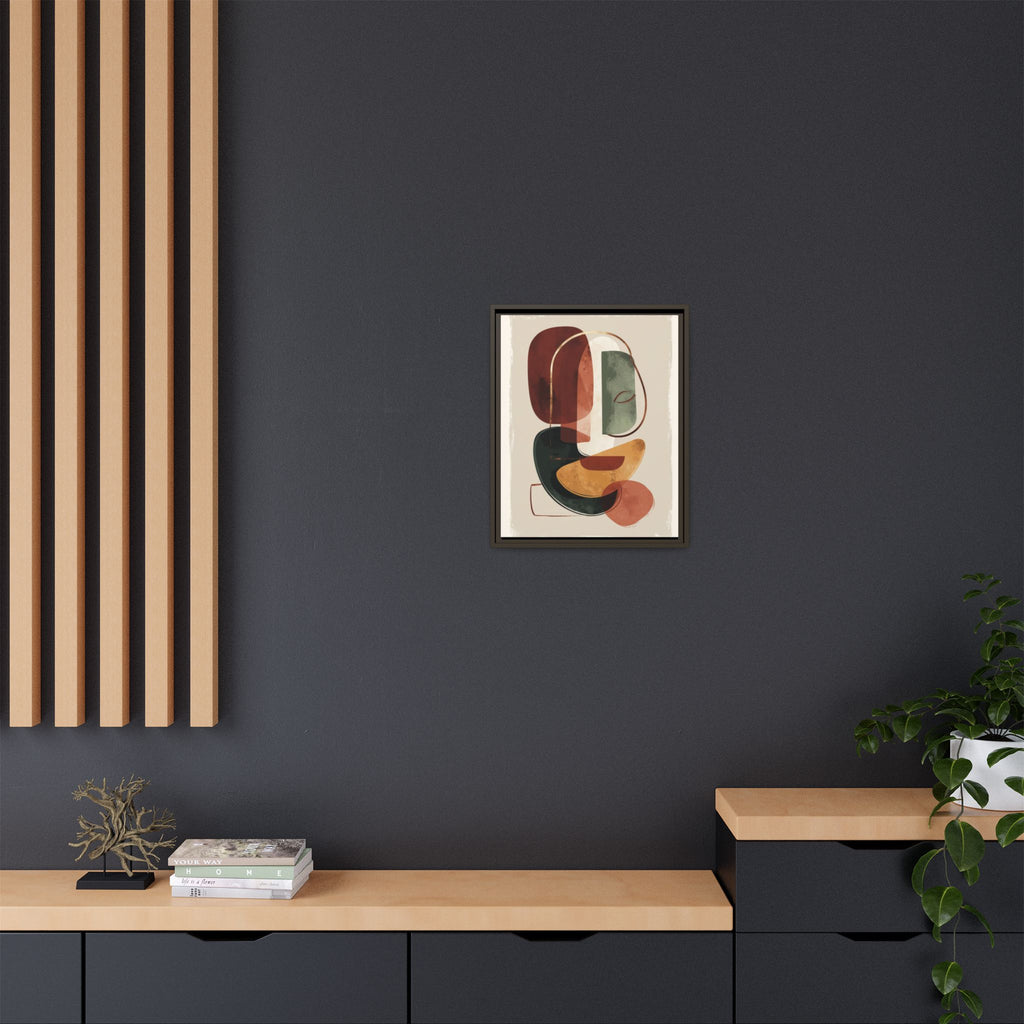 Layered Geometries: Mid-Century Modern Composition, Organic Abstract Design, Translucent Intersecting Shapes   |   Custom Orders Accepted