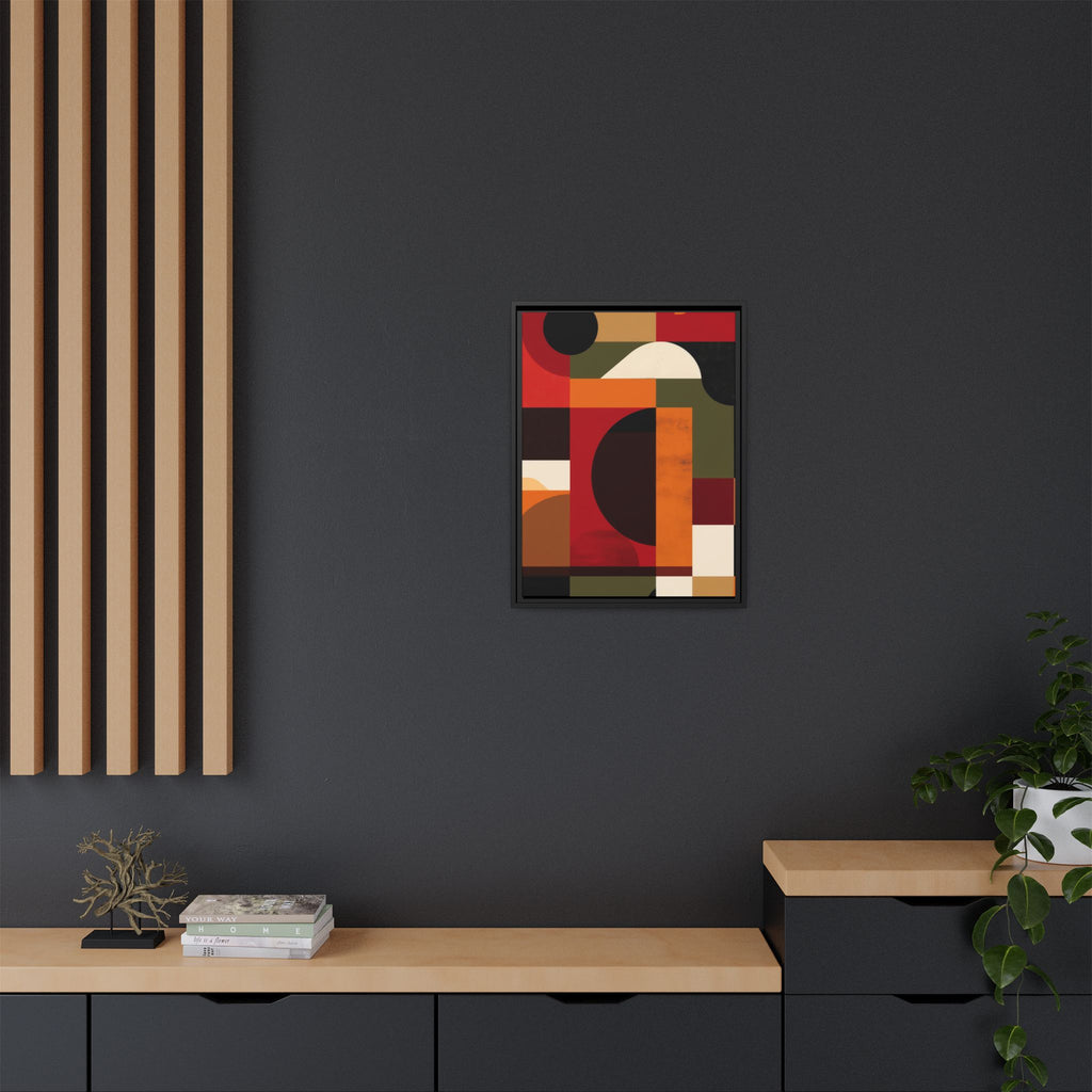 Geometric Convergence: Abstract Bauhaus Design, Constructivist Color Blocks, Architectural Art Composition   |   Custom Orders Accepted