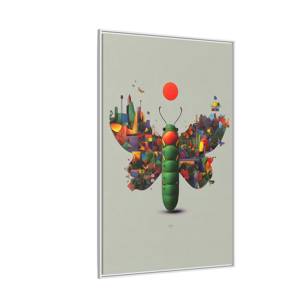 Metamorphosis of Geometry: Digital Nature Mosaic, Surreal Butterfly Landscape   |    Custom Orders Available