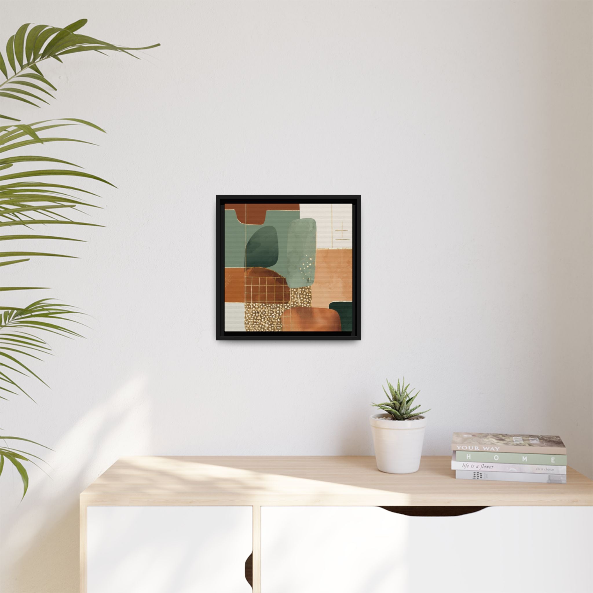 Geometric Harmony: Abstract Minimalist Art, Mid-Century Modern Design, Organic Shapes Composition   |   Custom Orders Accepted
