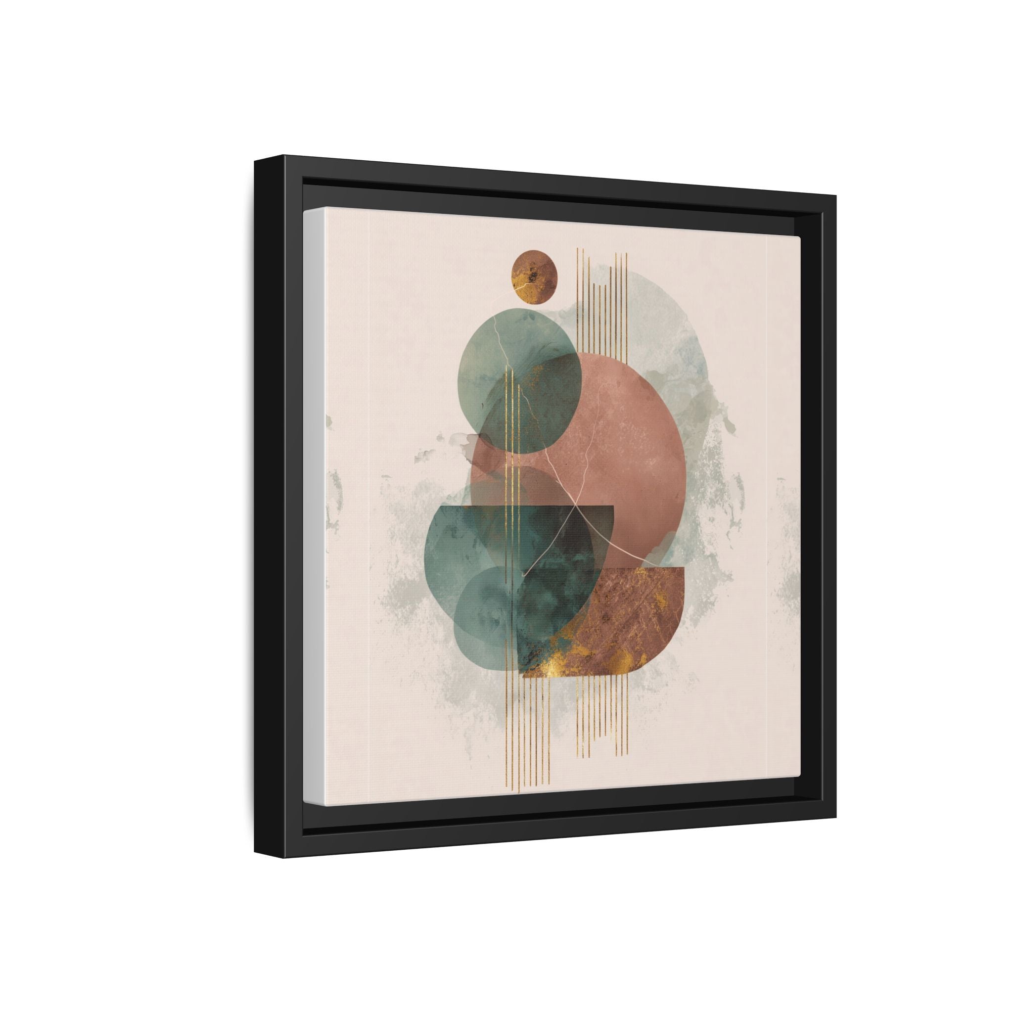 Translucent Geometries: Abstract Circles, Mid-Century Minimalism, Watercolor Layers   |   Custom Orders Accepted
