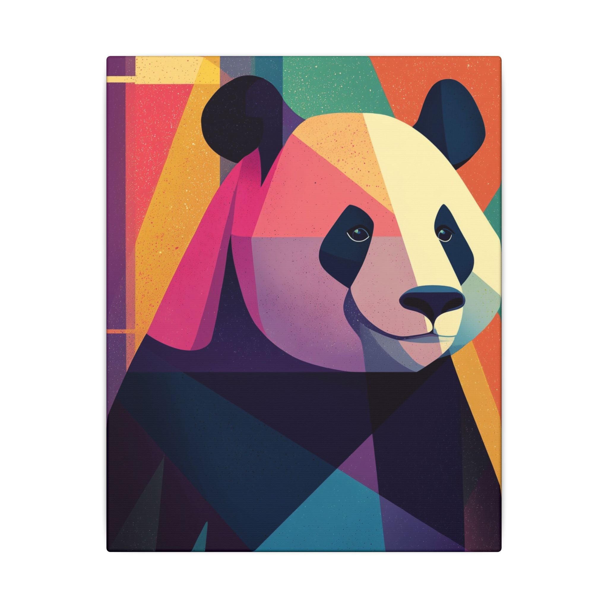 Geometric Panda: Polygonal Animal Art, Vibrant Modern Design, Abstract Wildlife Illustration   |  Personalized & Custom Orders Available