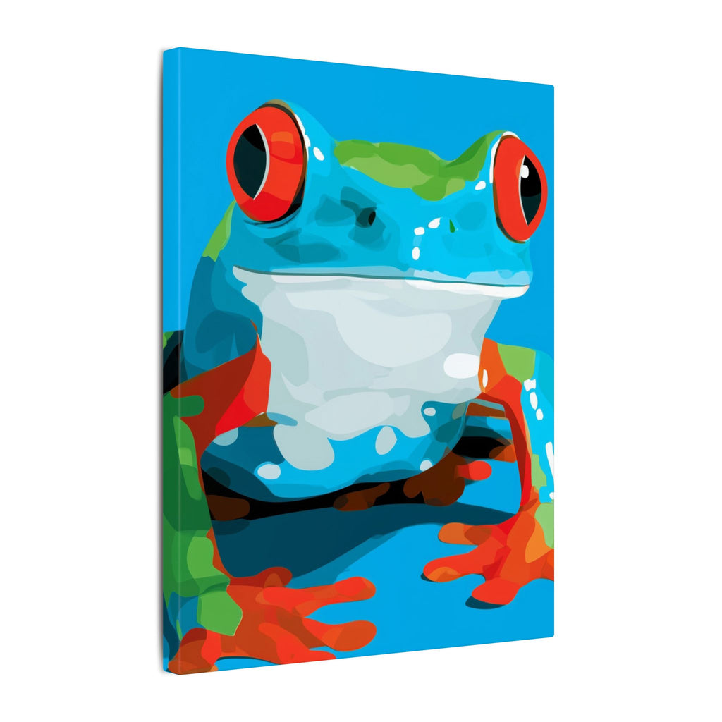 Chromatic Amphibian: Geometric Frog Art, Vibrant Digital Illustration   |    Custom Orders Available
