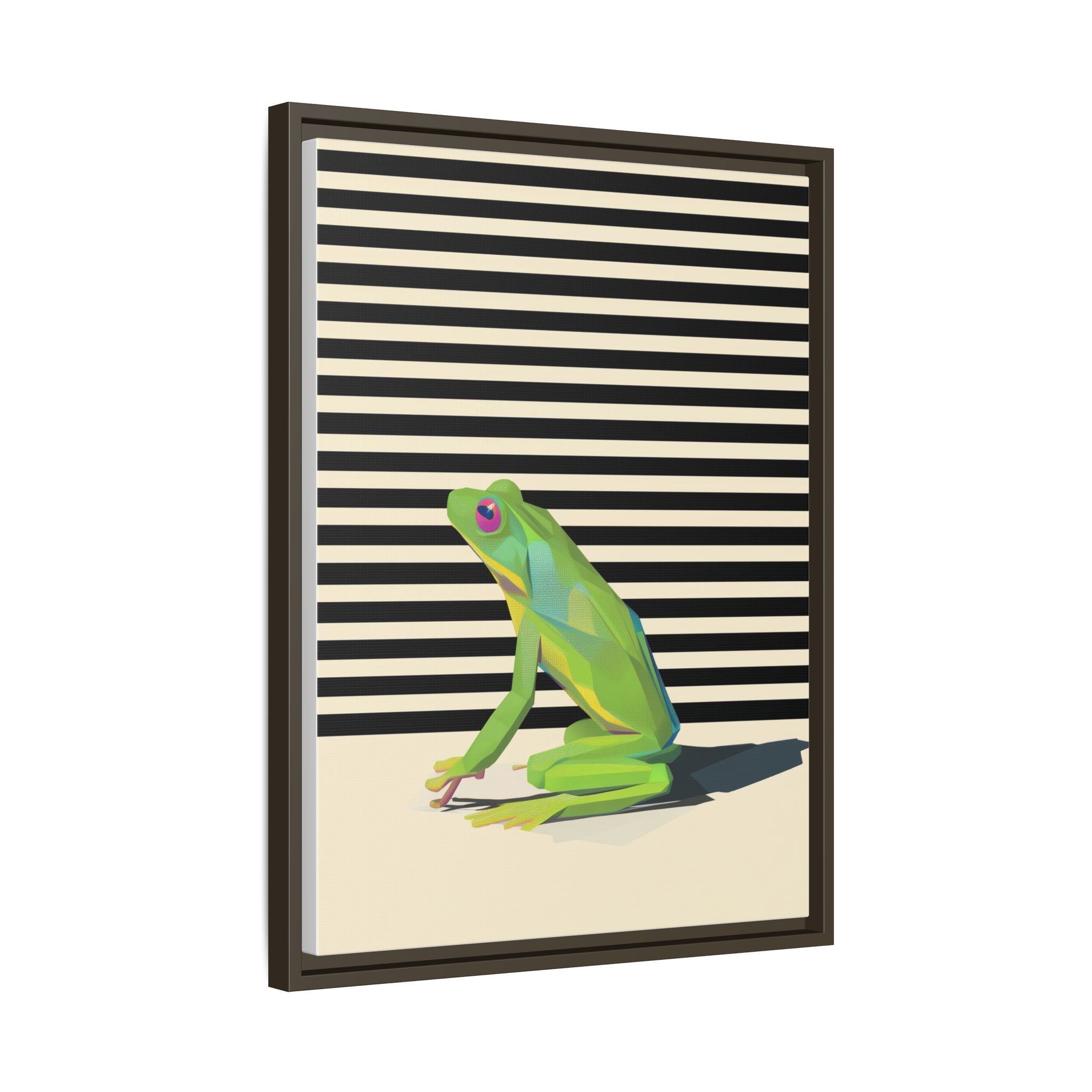 Geometric Amphibian: Stylized Frog Design, Modern Minimalist Art Print   |    Custom Orders Available