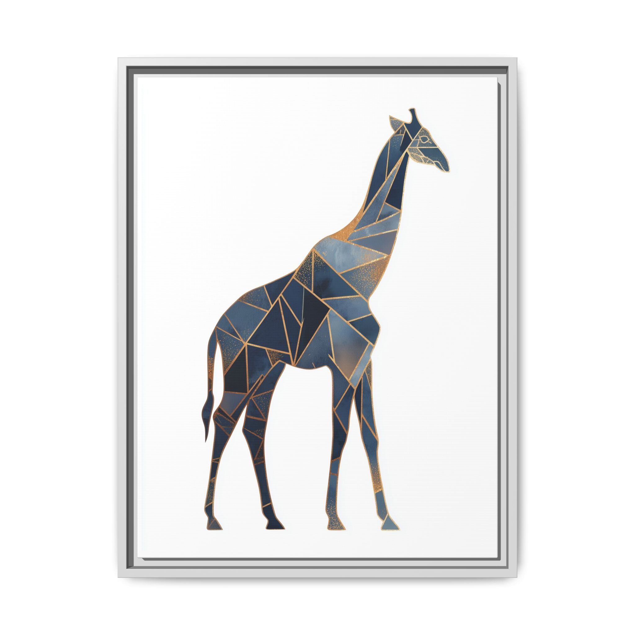 Geometric Giraffe Framed Print : Polygonal Wildlife Art, Modern Mosaic Design   |  Personalized & Custom Orders Available