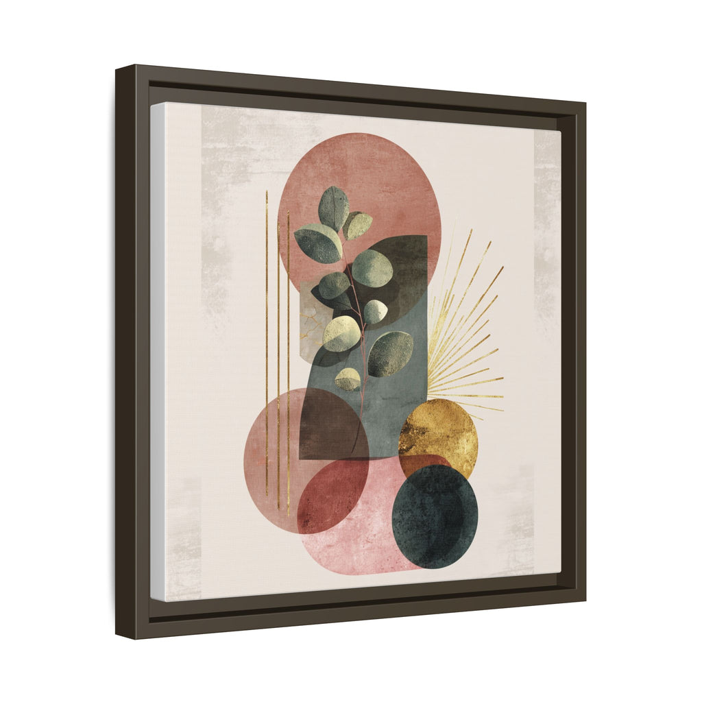 Botanical Geometric Symphony: Eucalyptus Harmony, Metallic Intersections, Modern Earth Tones   |   Custom Orders Accepted