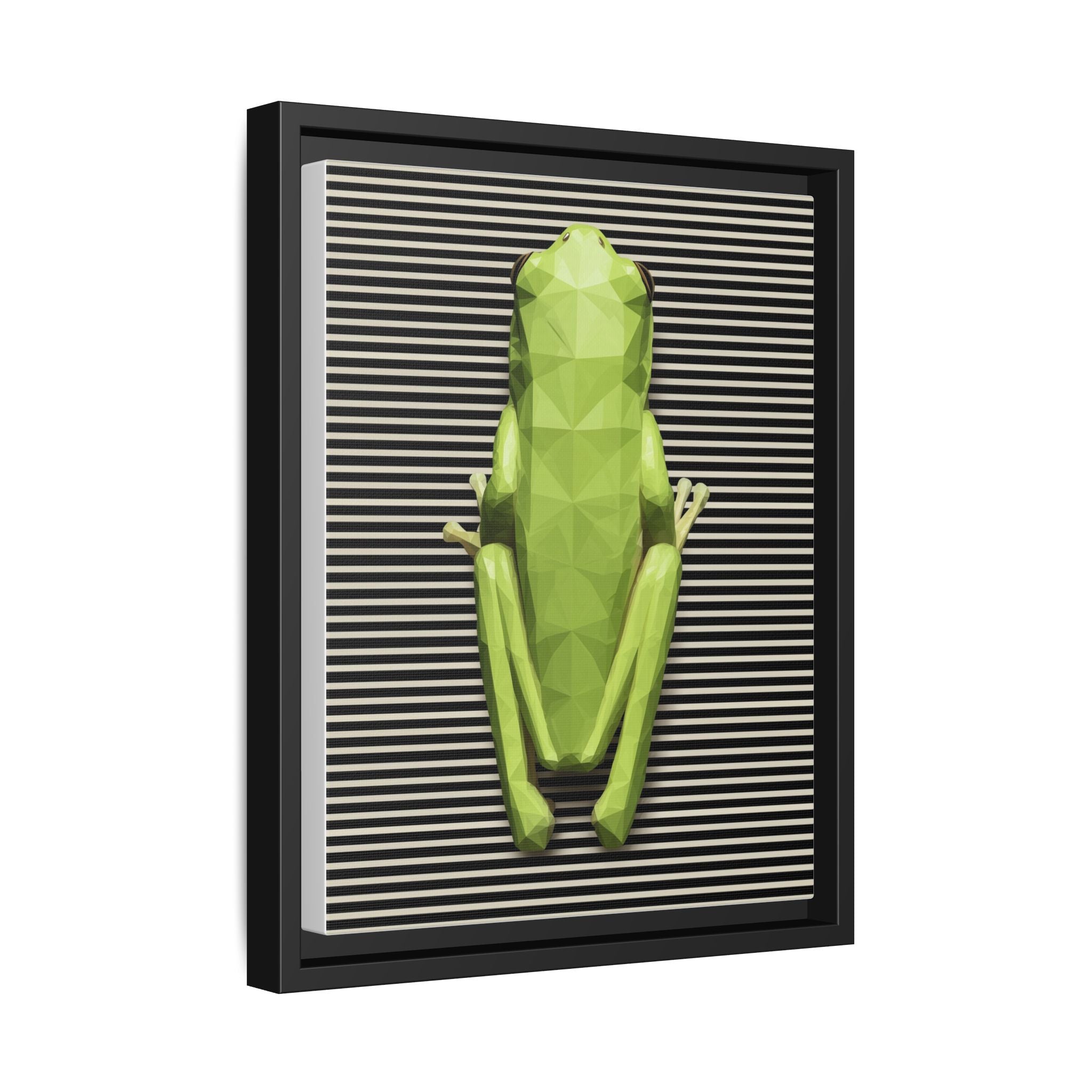 Geometric Frog: Low-Poly Digital Wildlife, Minimalist Angular Design   |    Custom Orders Available