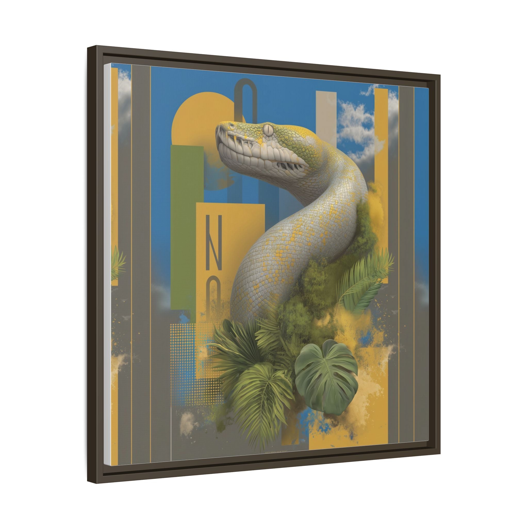 Serpent's Geometry: Tropical Realism, Digital Wildlife Composition   |    Custom Orders Available