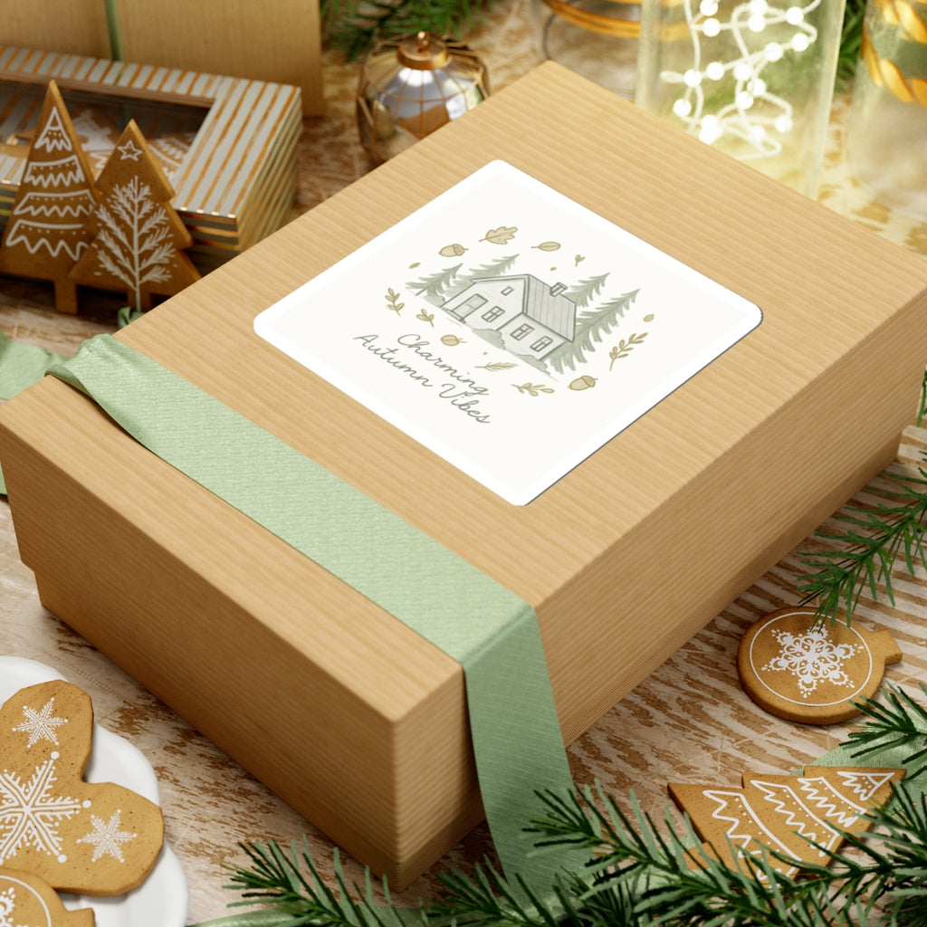 Sticker Set - Autumn Cabin Camping Vibes Kiss-Cut Stickers