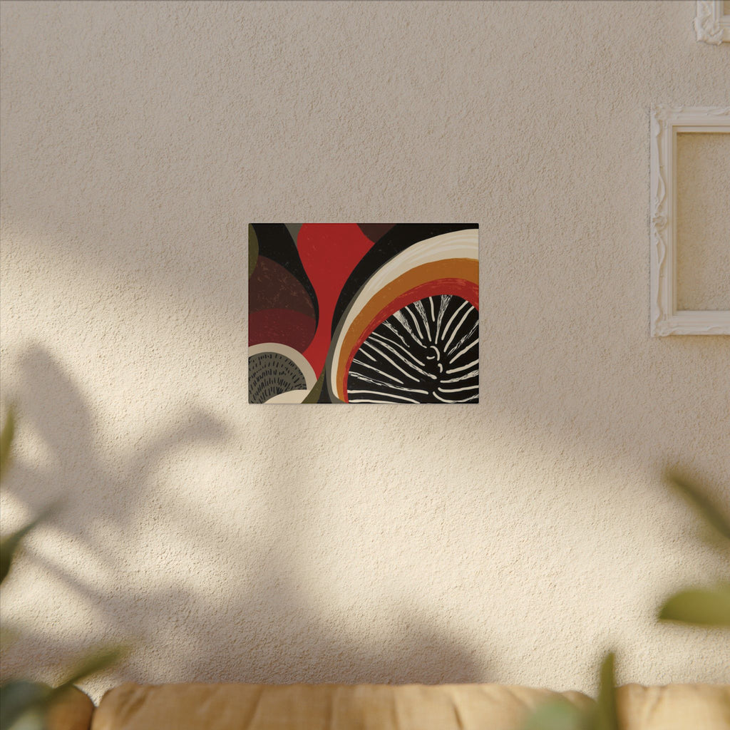 Harmonic Convergence: Organic Geometry, Mid-Century Modern Abstract, Earthy Palette Composition   |   Custom Orders Accepted