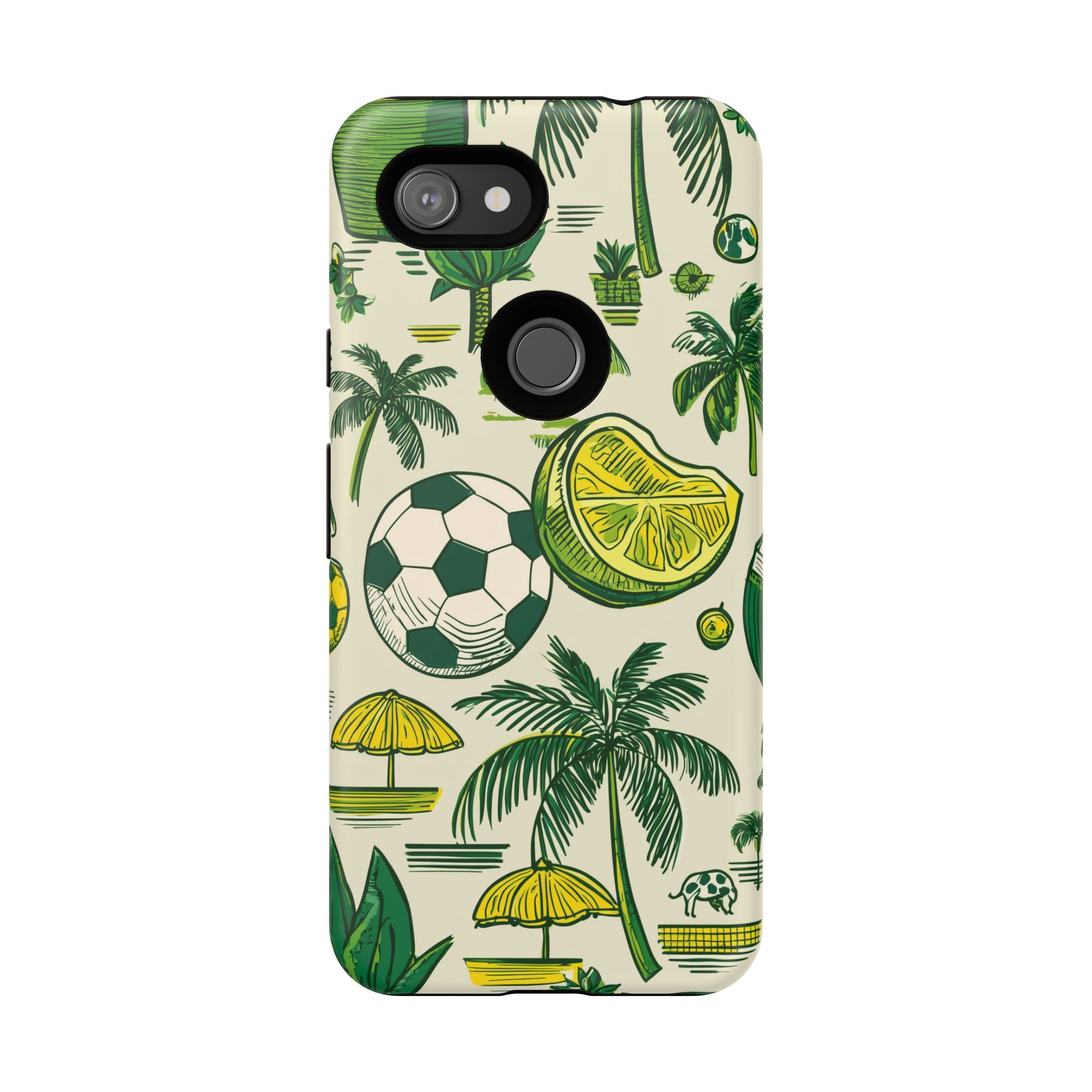 Summer Tough Cases: Sporty Tropical Phone Case, Fun Beach Vibe Phone Accessory, Summer Travel Gift, Colorful Phone Cover, Casual Style Tech