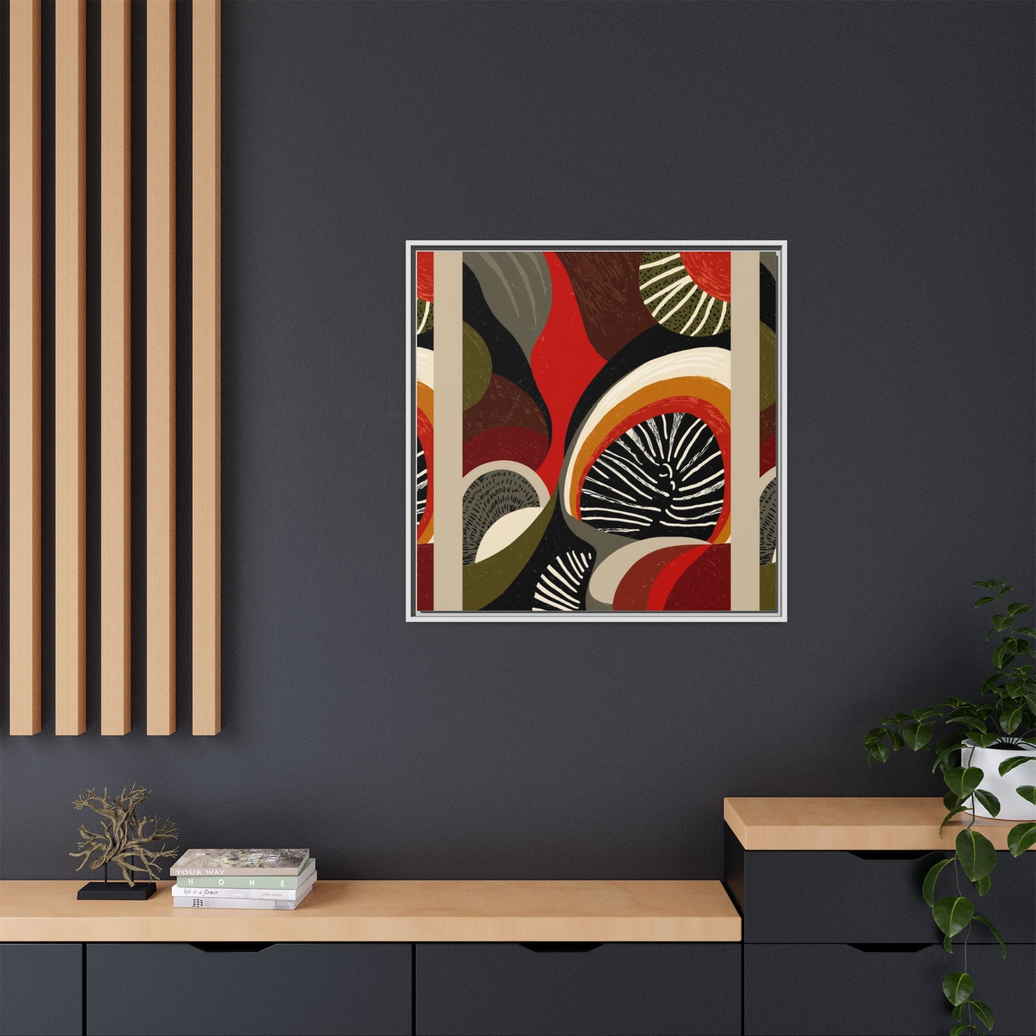 Geometric Rhythm: Abstract Composition, Mid-Century Modern Art, Radial Design Inspiration   |   Custom Orders Accepted