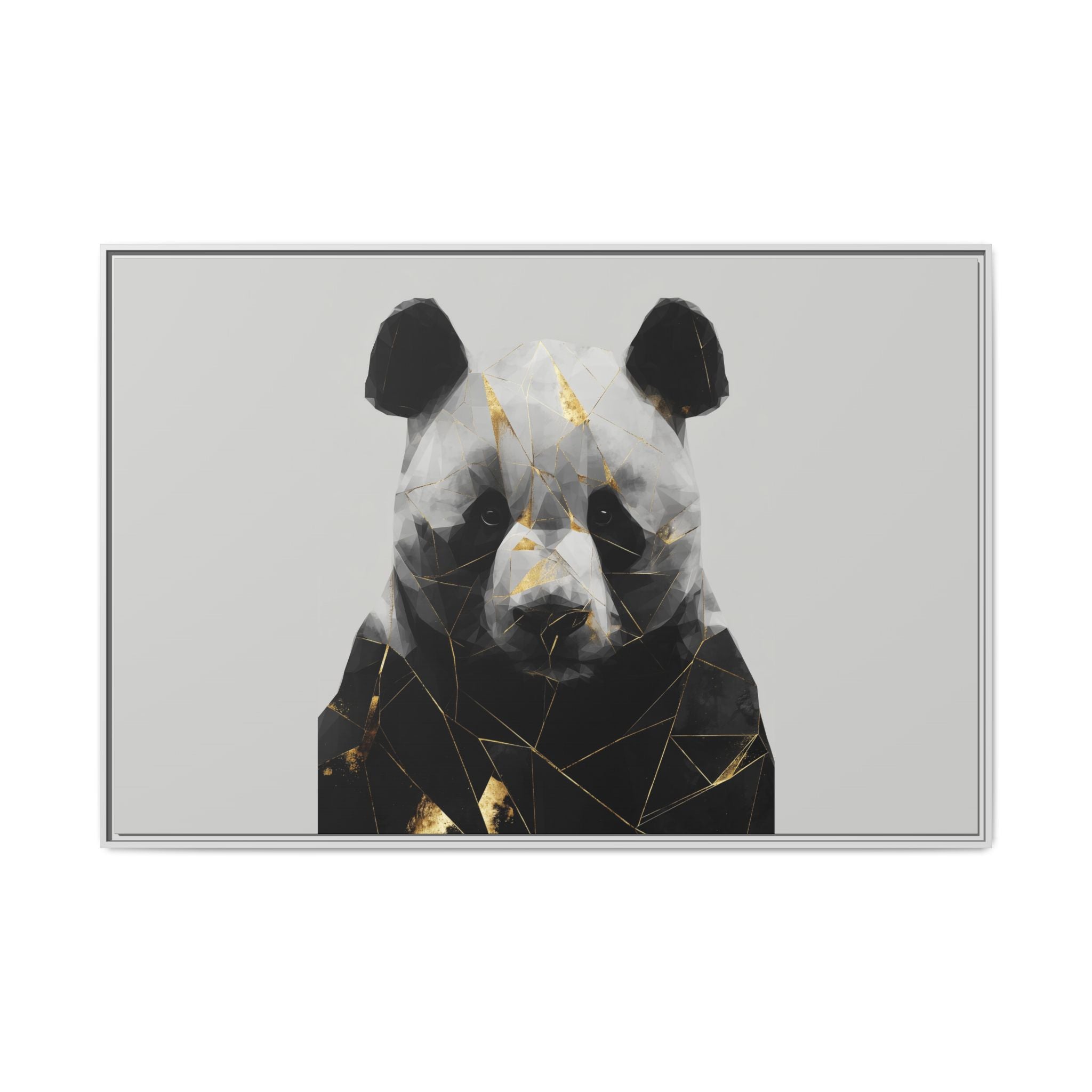 Fractured Panda: Geometric Wildlife Art, Low-Poly Contemporary Portrait   |  Personalized & Custom Orders Available