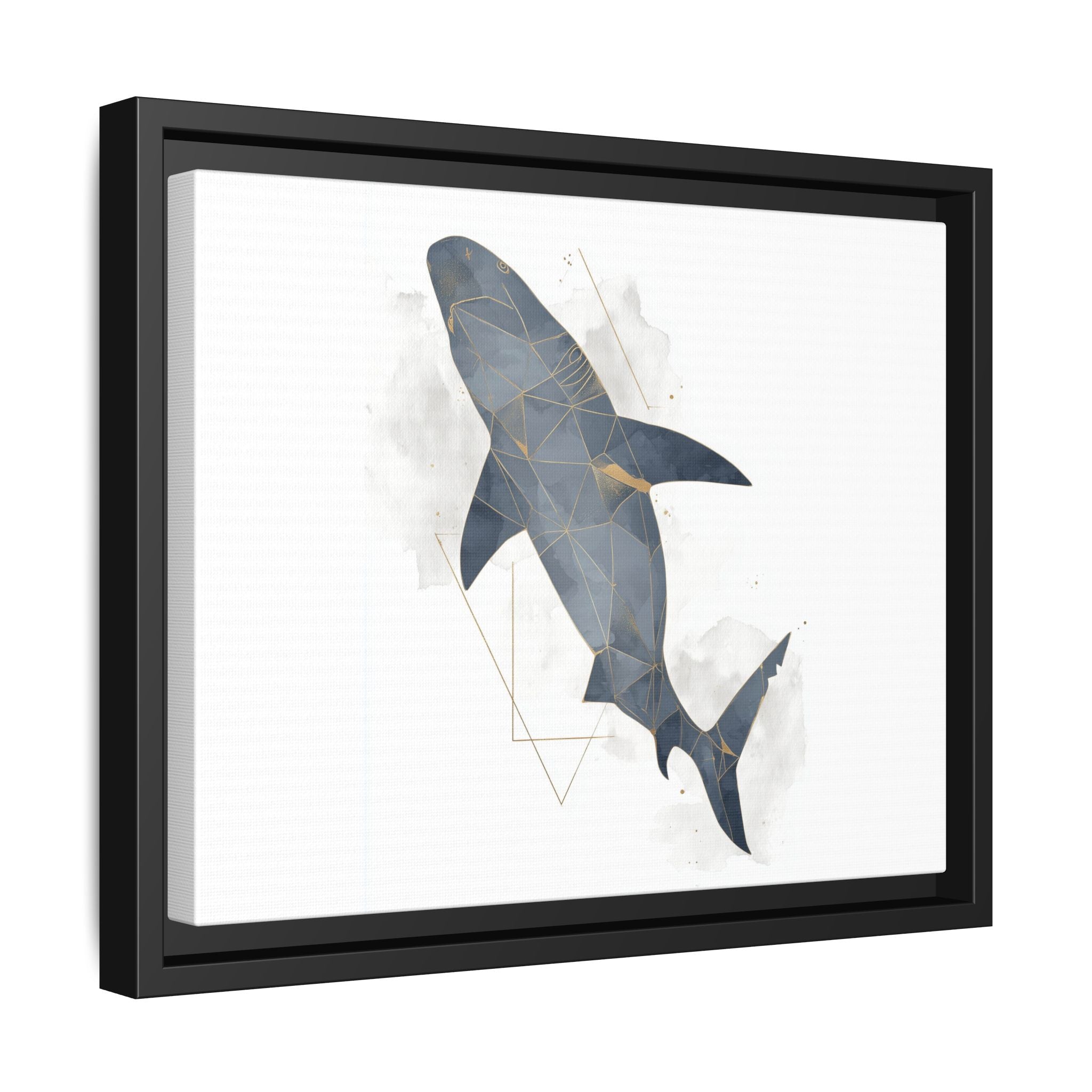 Aquatic Geometry: Shark Polygon Abstraction, Oceanic Digital Art   |  Personalized & Custom Orders Available