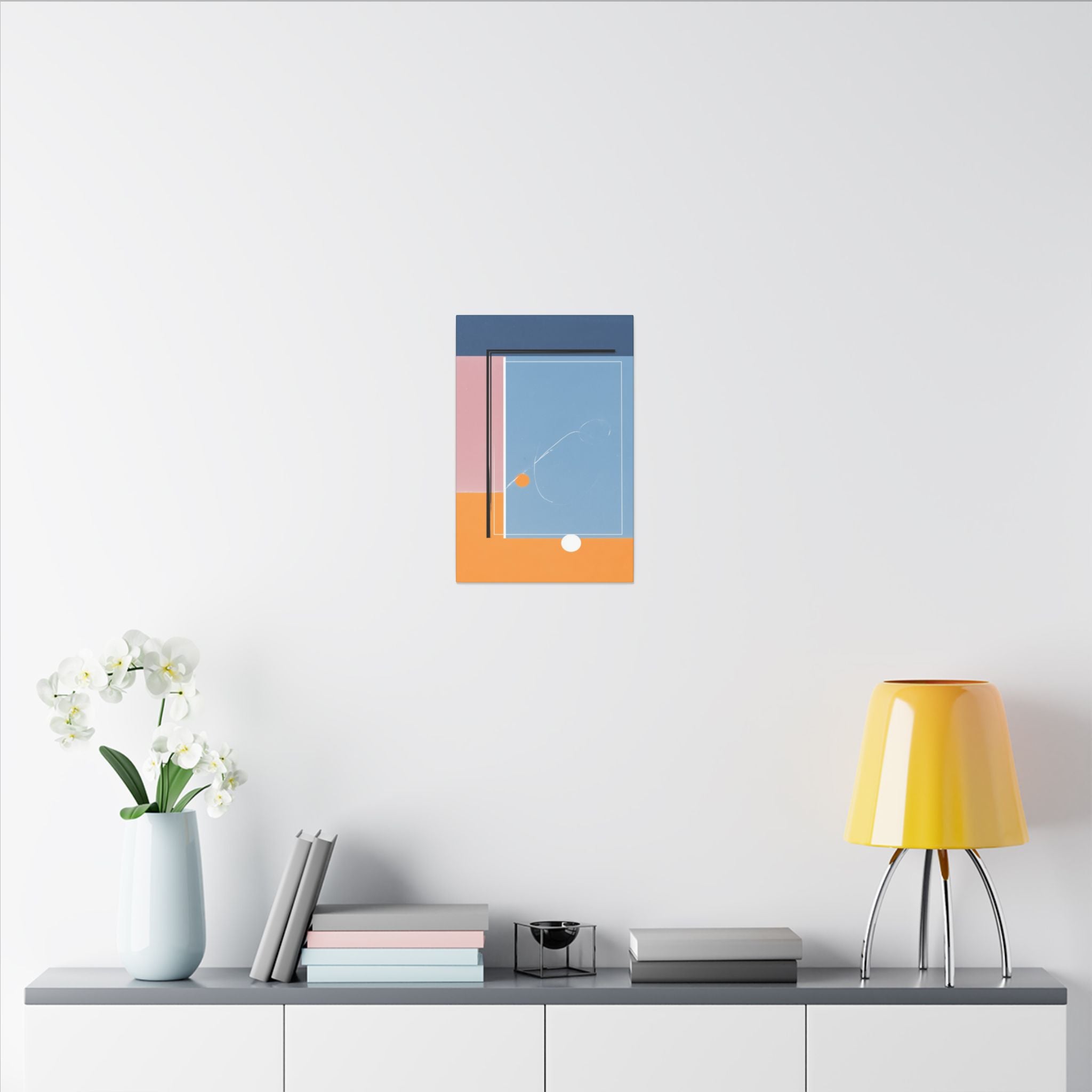 Geometric Harmony: Abstract Minimalist Composition, Modernist Color Fields, Constructivist Design Principles   |   Custom Orders Accepted